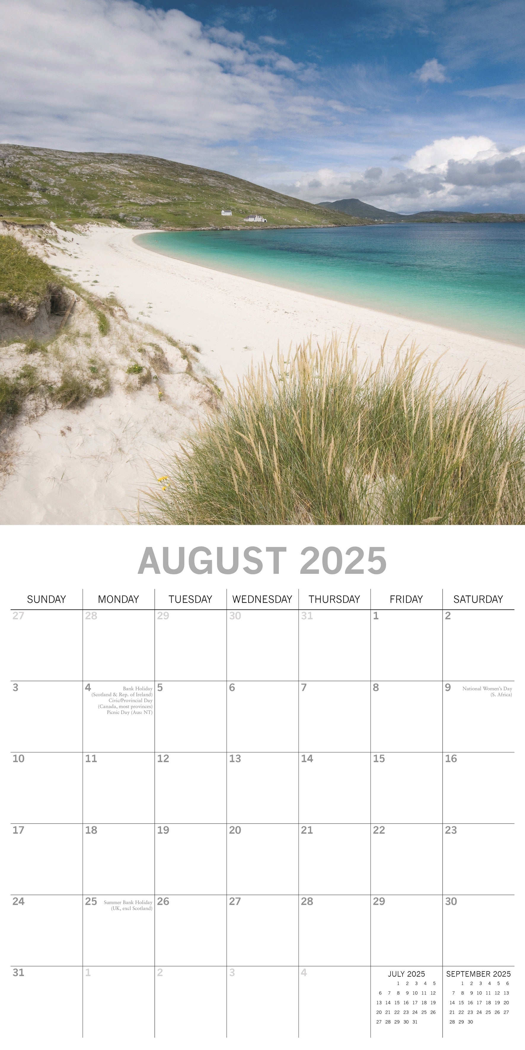 2025 Scotland - Square Wall Calendar