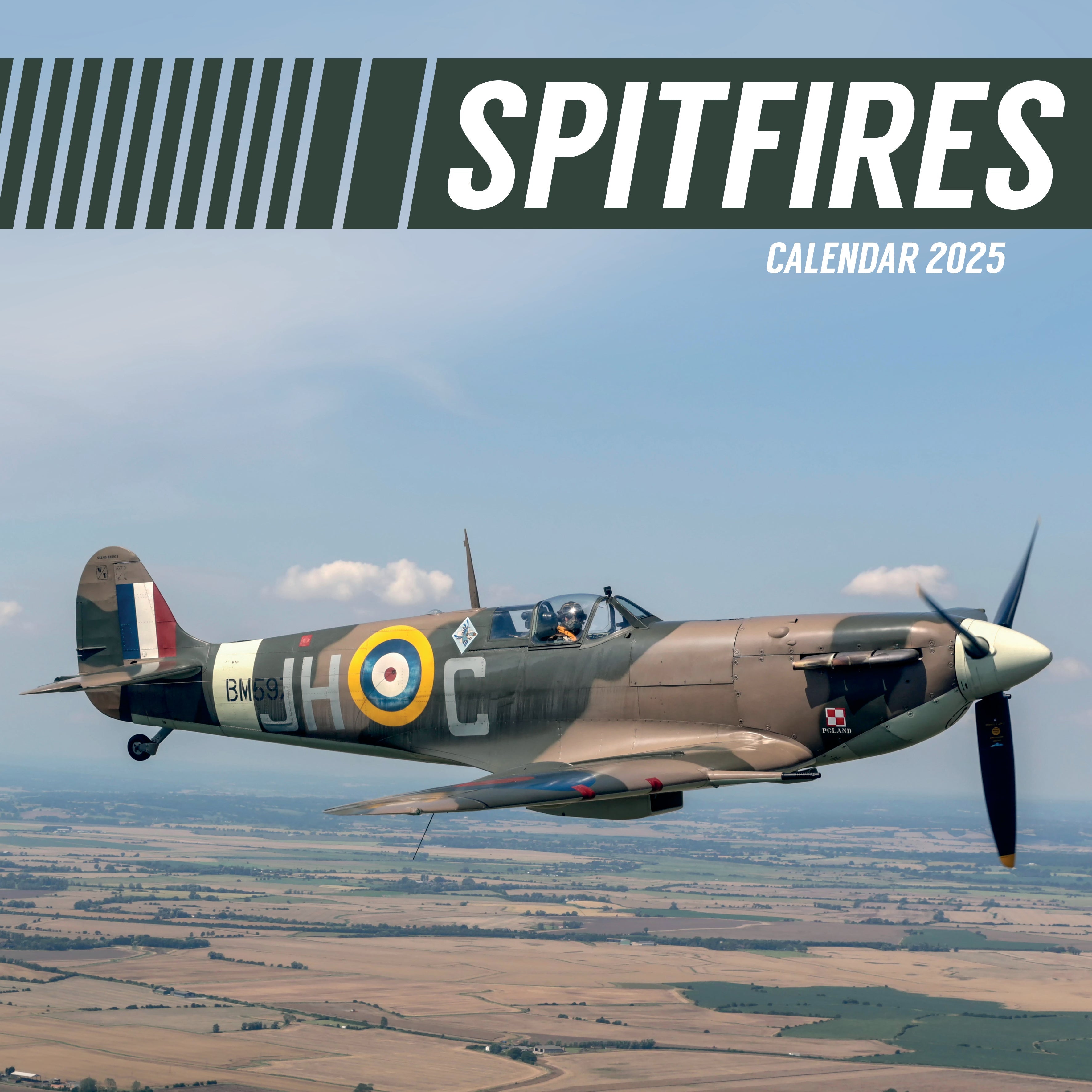 2025 Spitfires - Square Wall Calendar