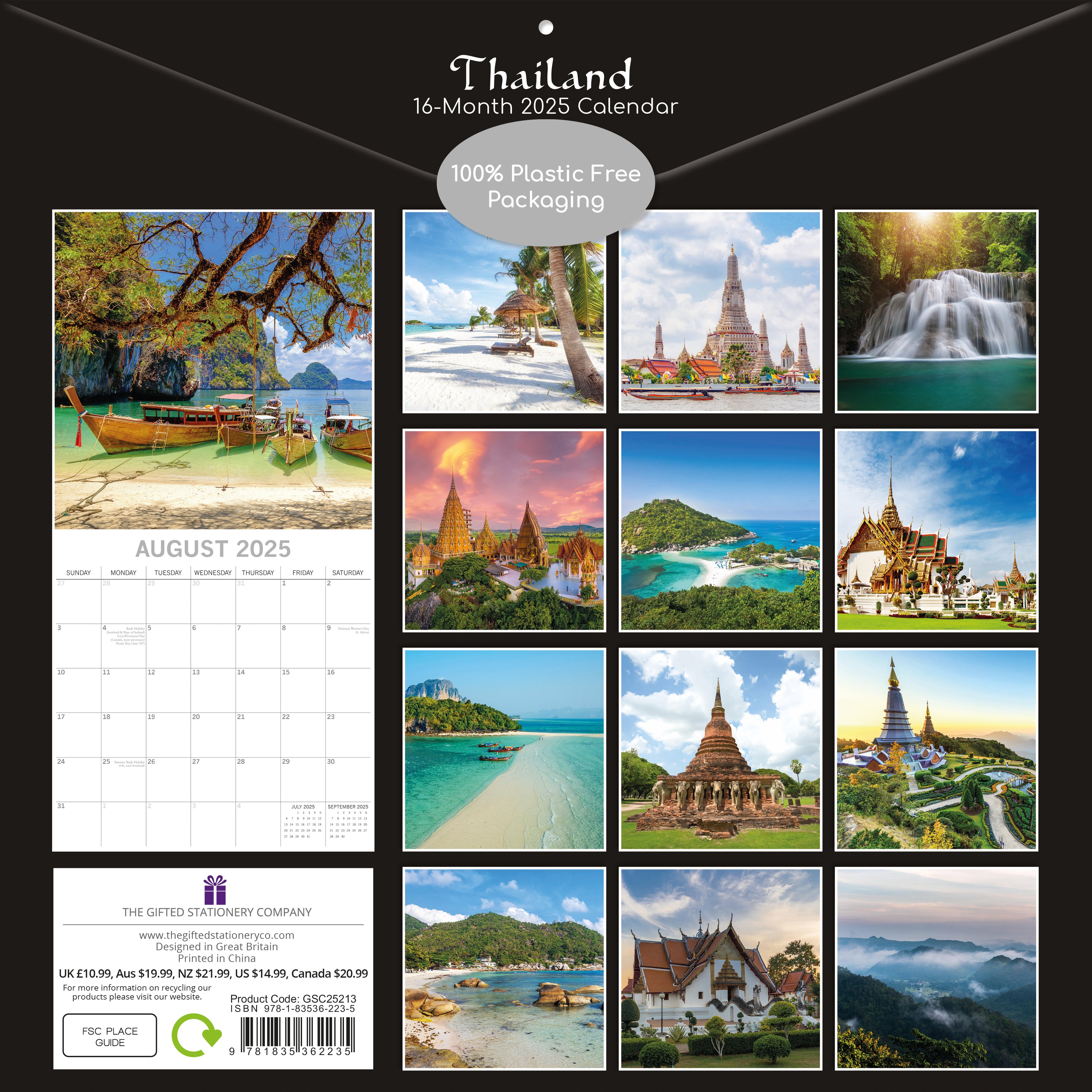 2025 Thailand - Square Wall Calendar