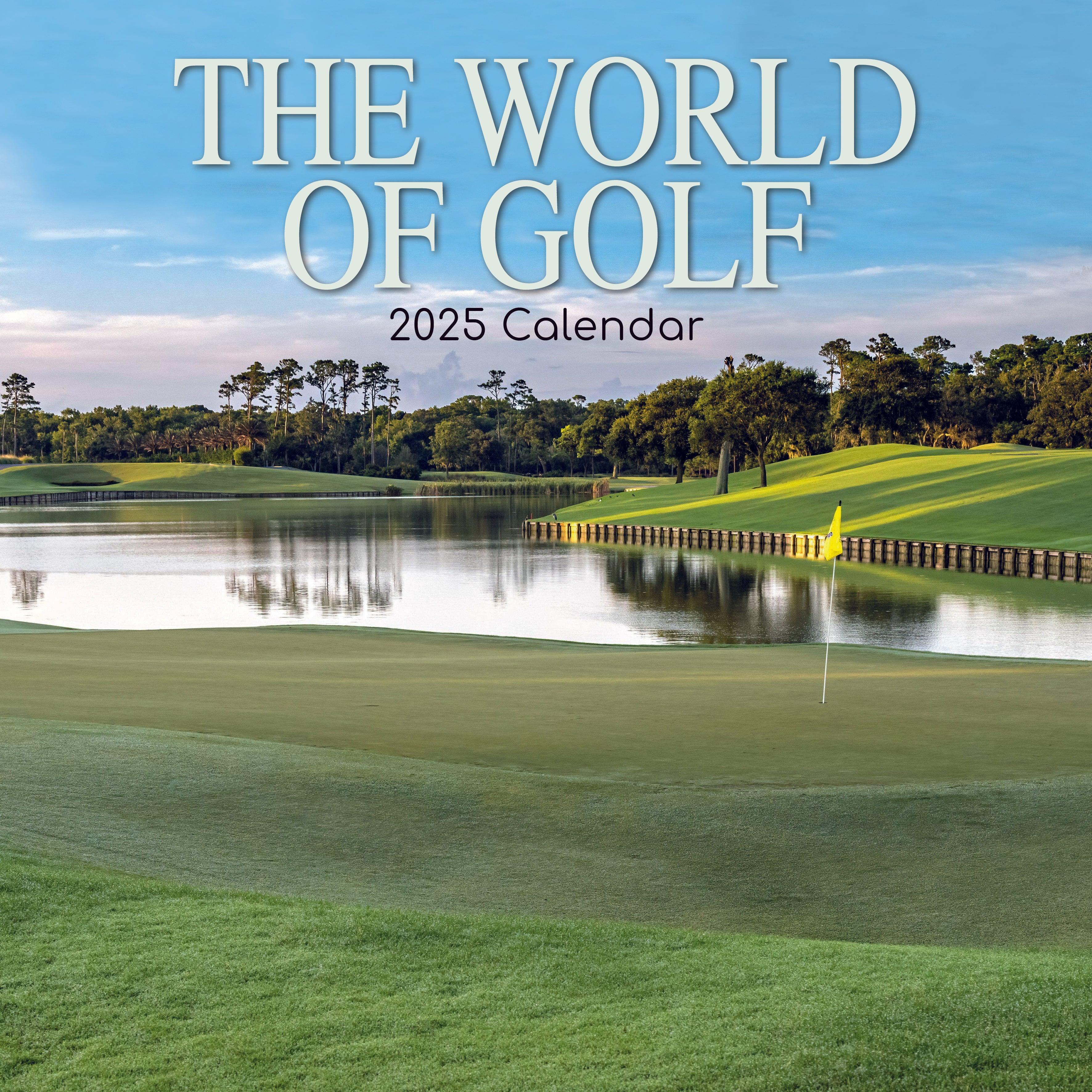 2025 The World of Golf - Square Wall Calendar
