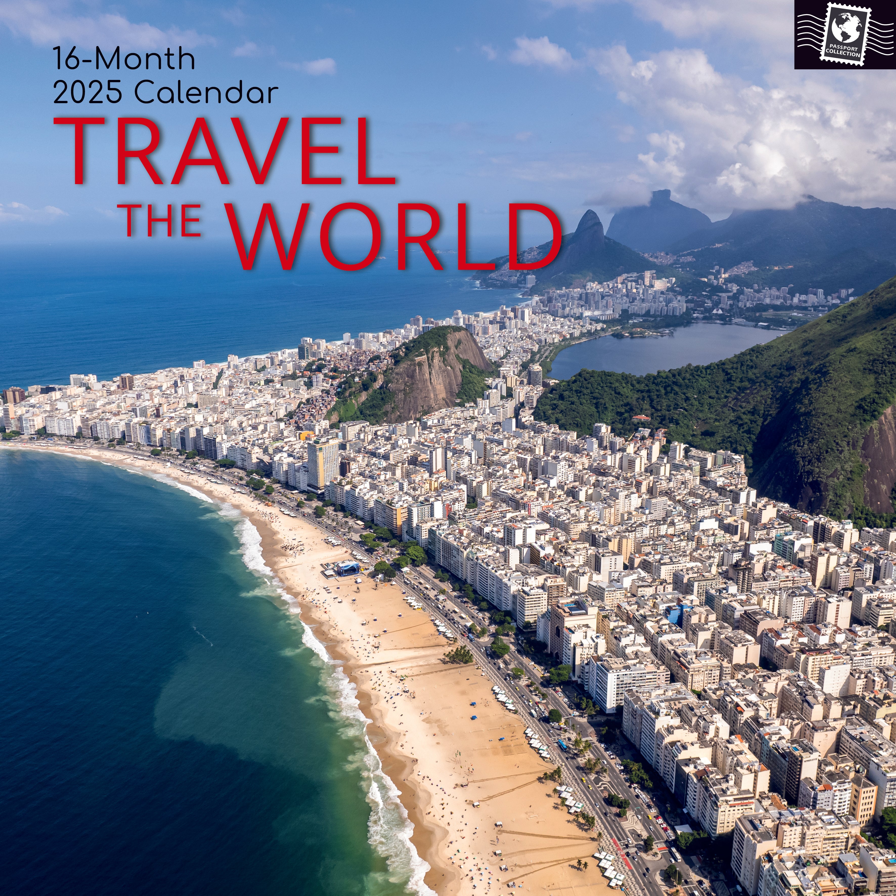 2025 Travel the World - Square Wall Calendar