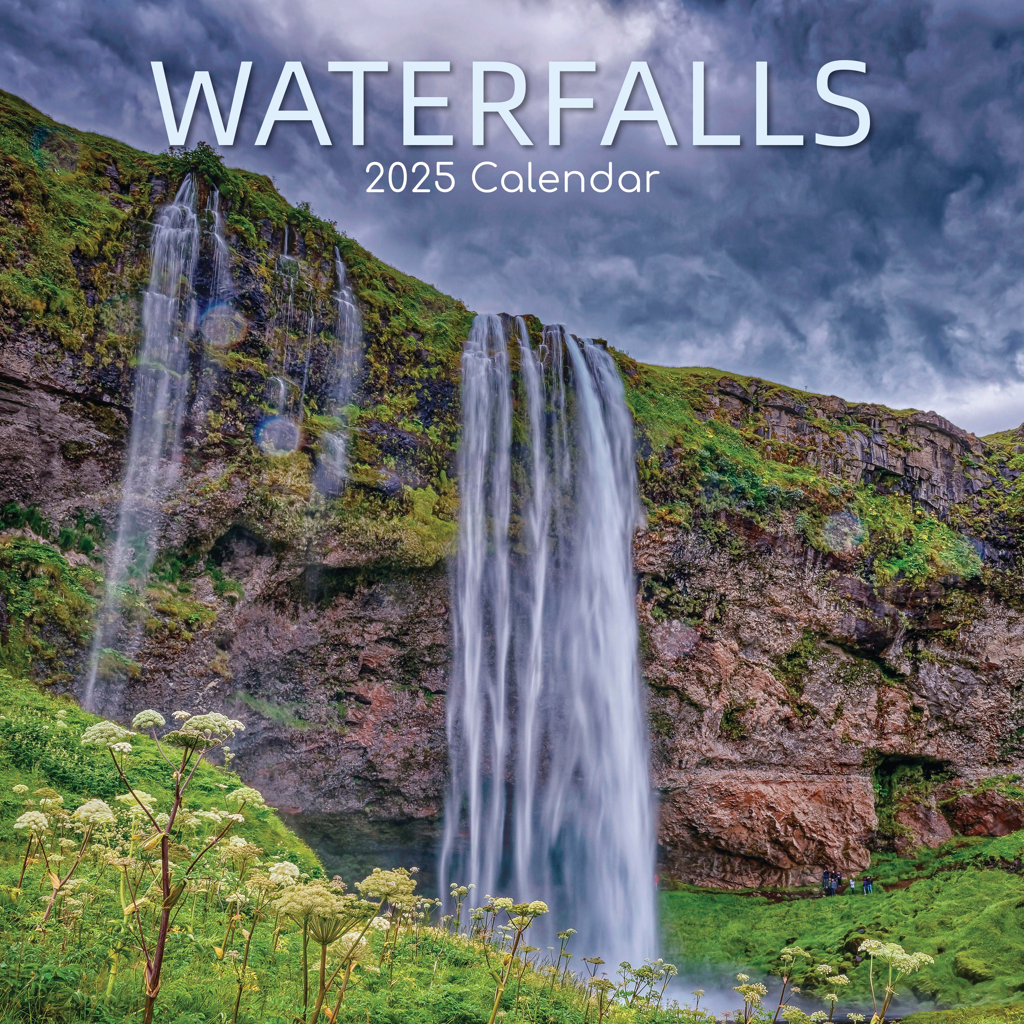 2025 Waterfalls - Square Wall Calendar