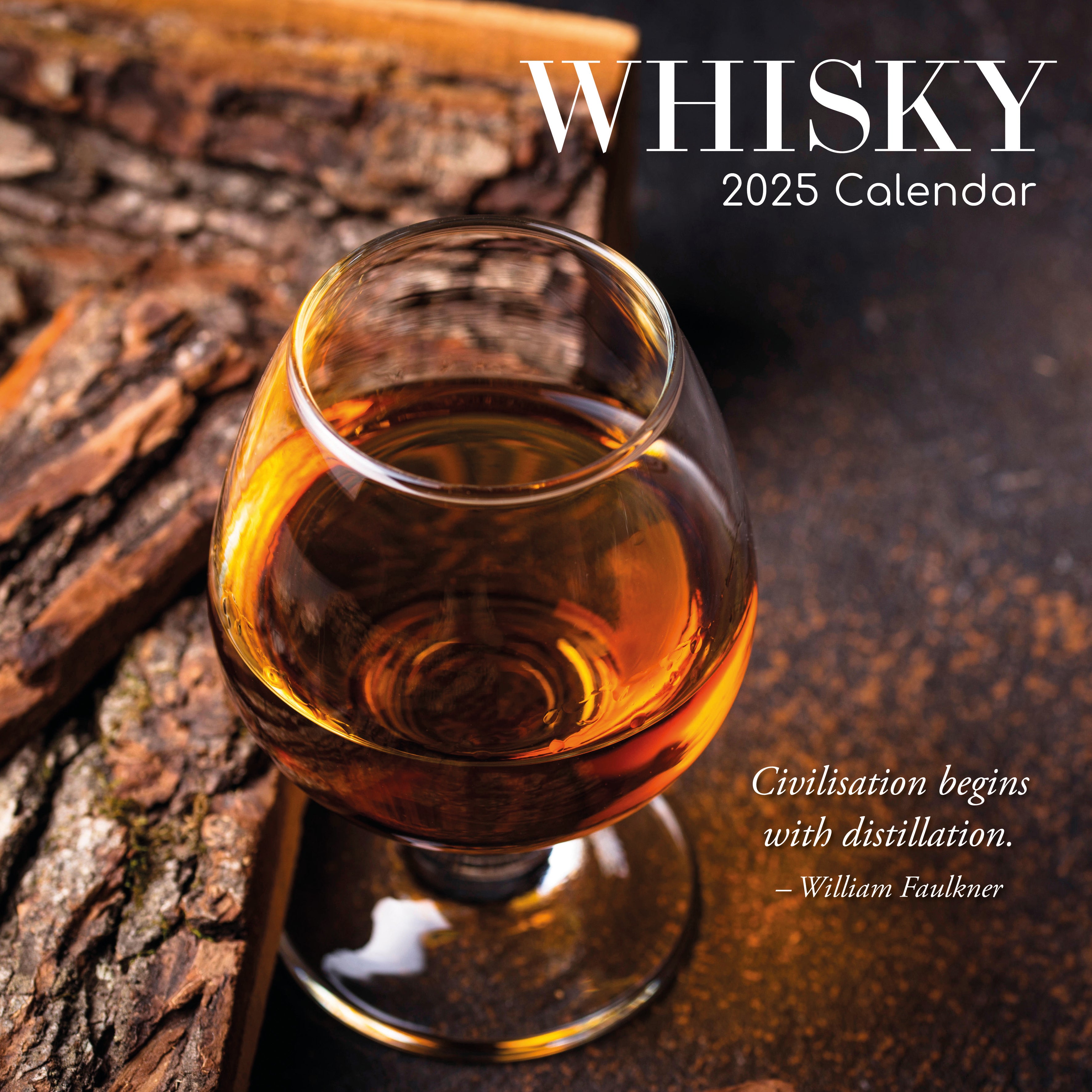 2025 Whisky - Square Wall Calendar