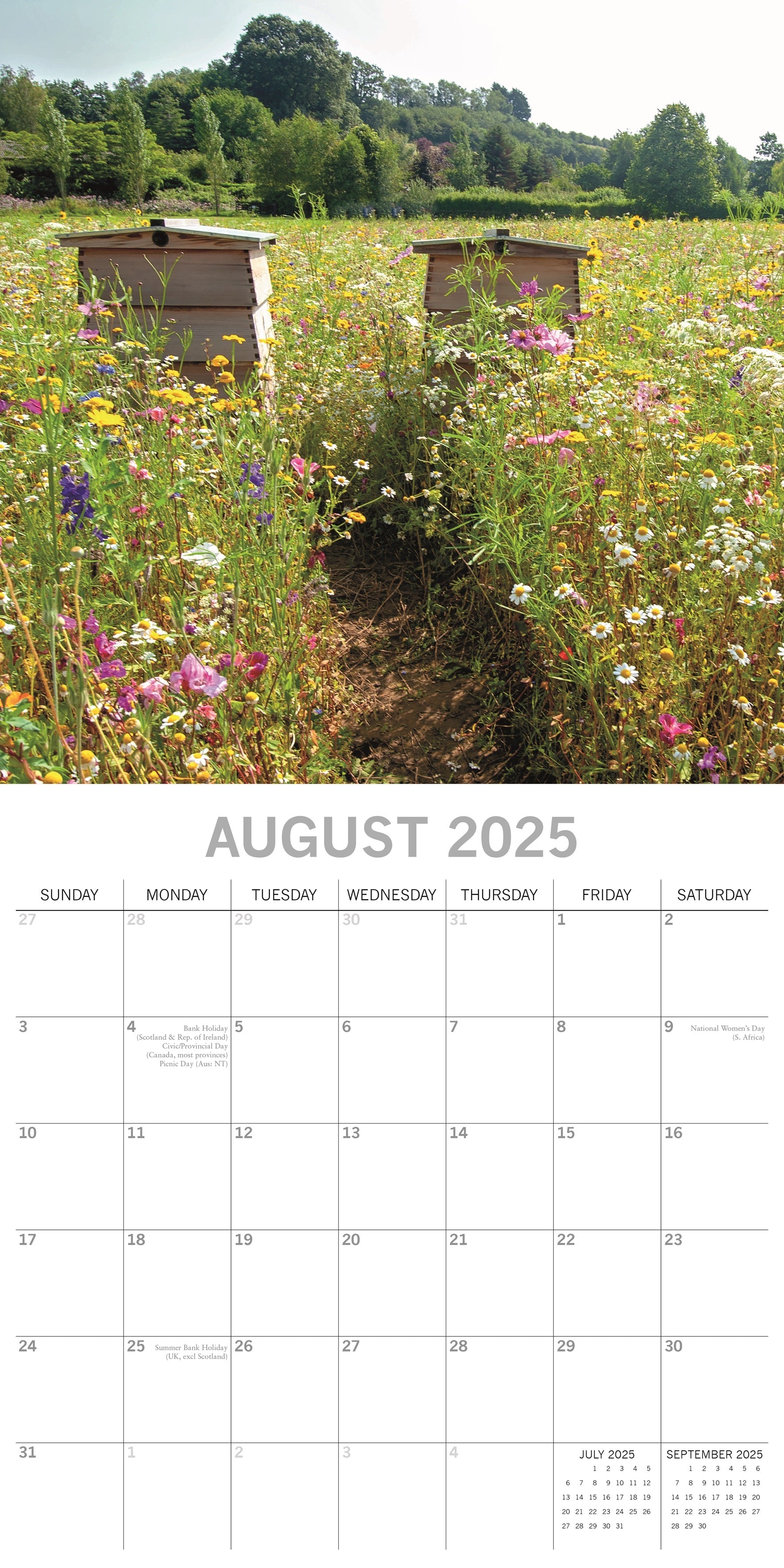 2025 Wild Flowers - Square Wall Calendar