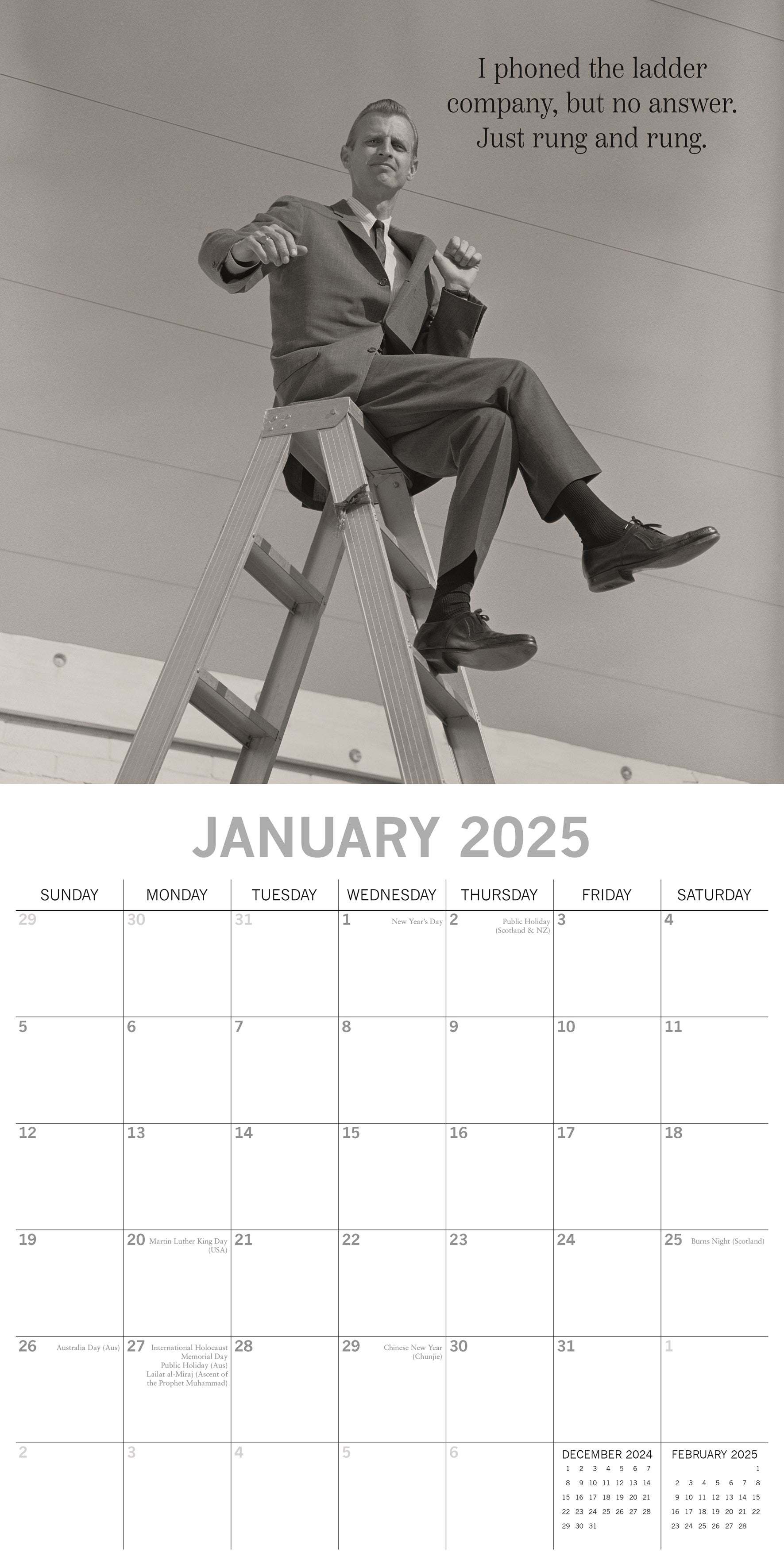 2025 Witty One Liners - Square Wall Calendar