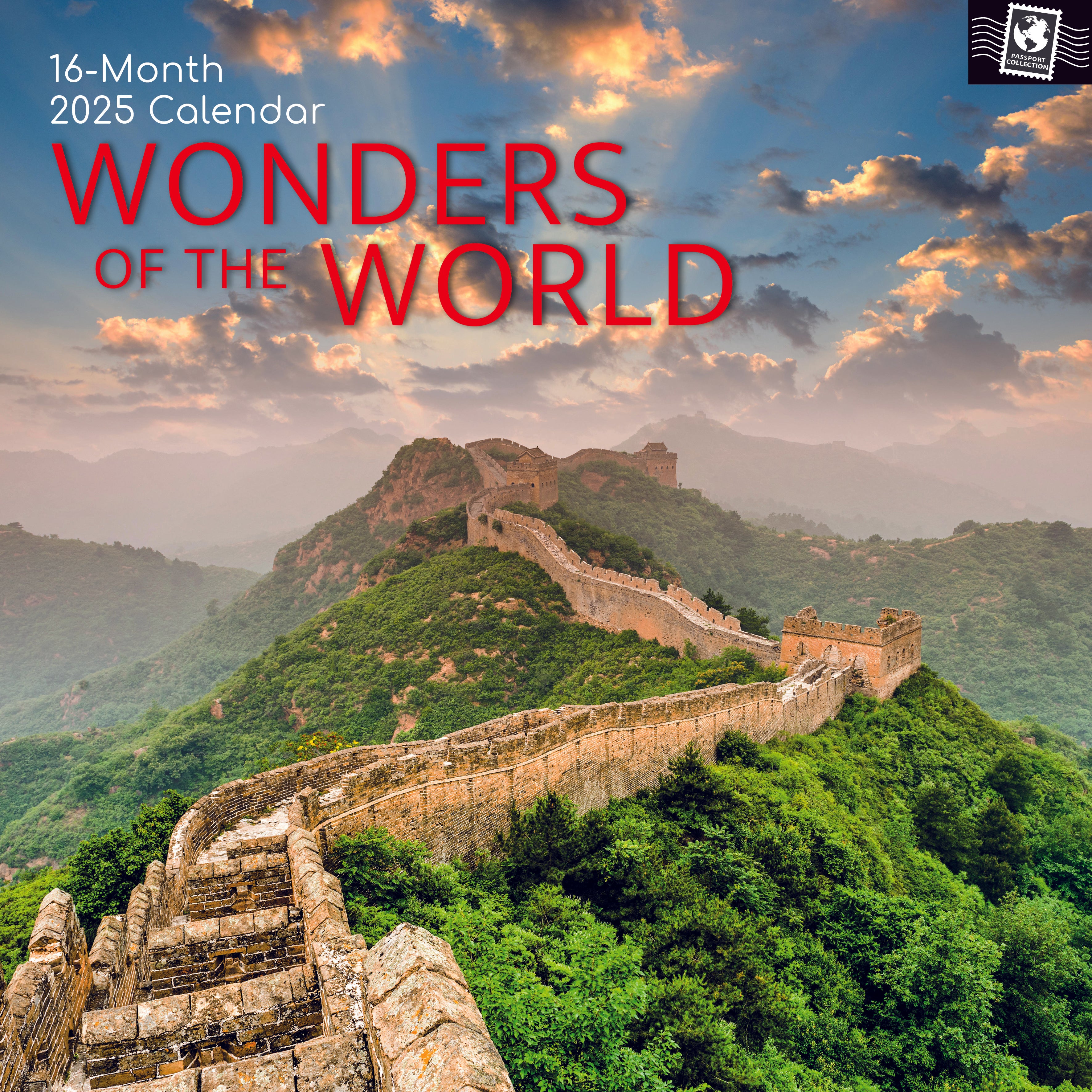 2025 Wonders of the World - Square Wall Calendar