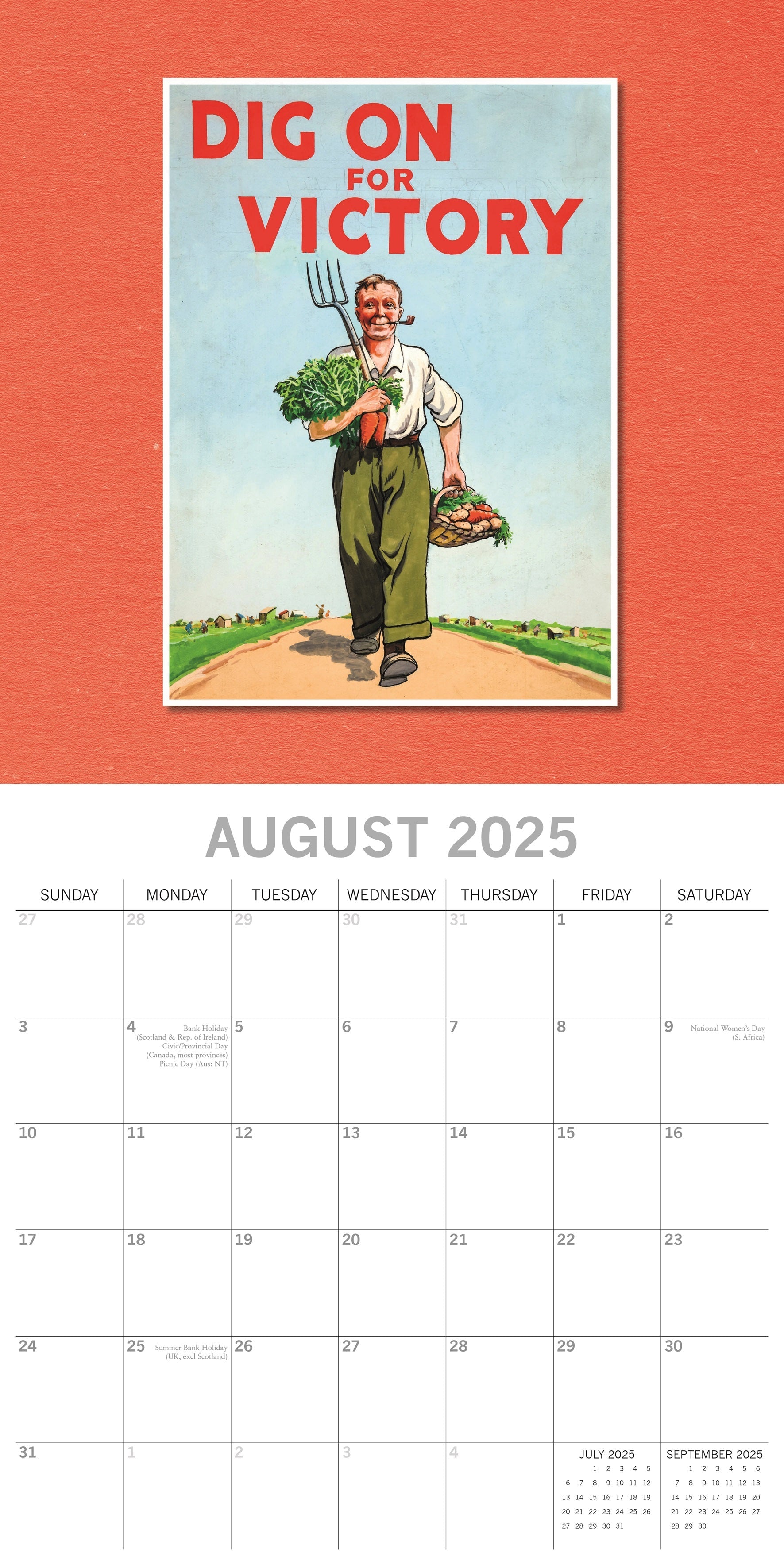 2025 World War Posters - Square Wall Calendar