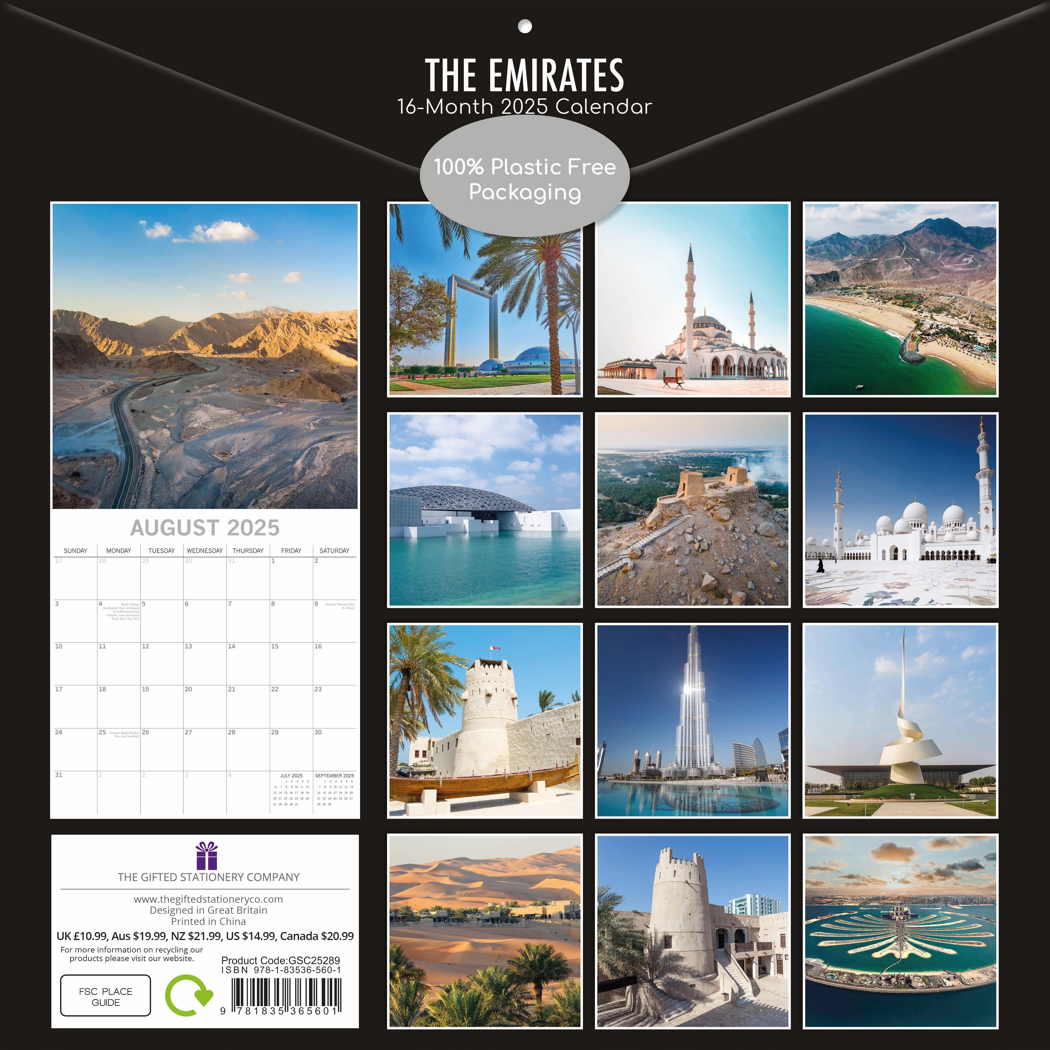 2025 The Emirates - Square Wall Calendar