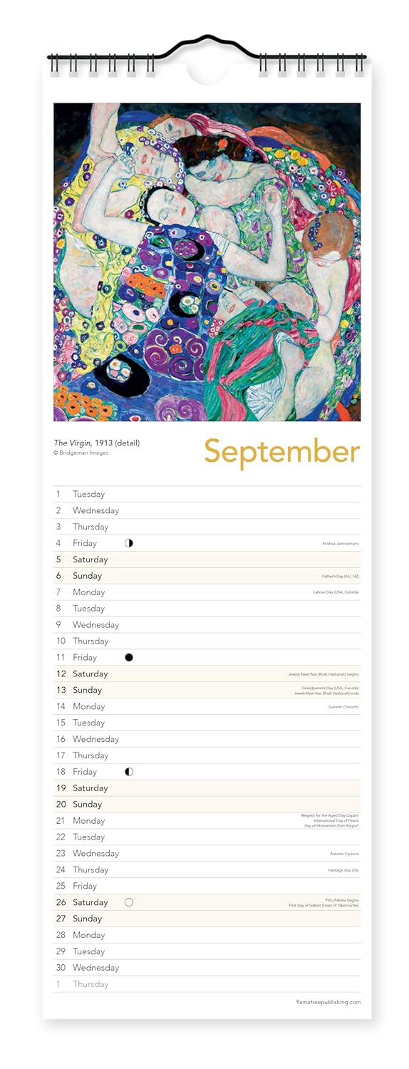 2026 Gustav Klimt - Slim Wall Calendar