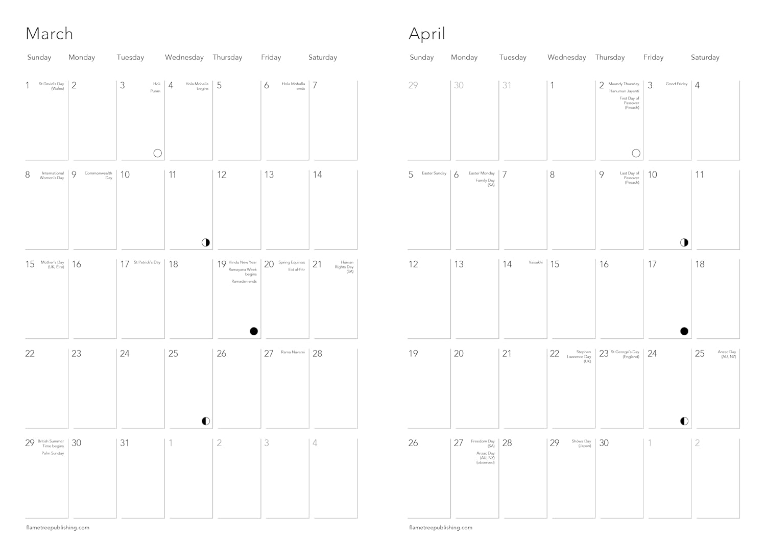 2026 Angela Harding: Owl Artisan - Monthly & Weekly Diary/Planner