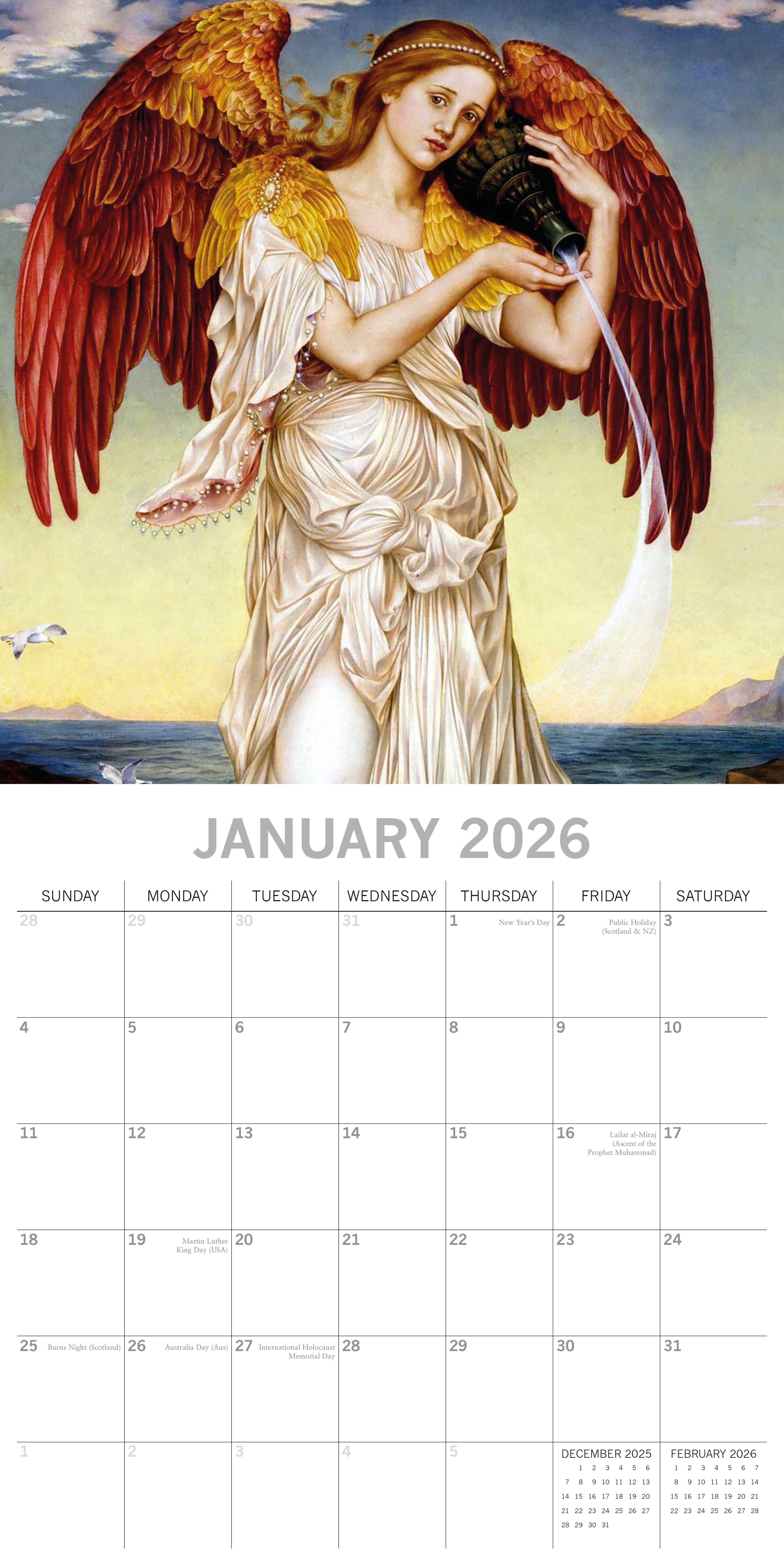 2026 Angels - Square Wall Calendar