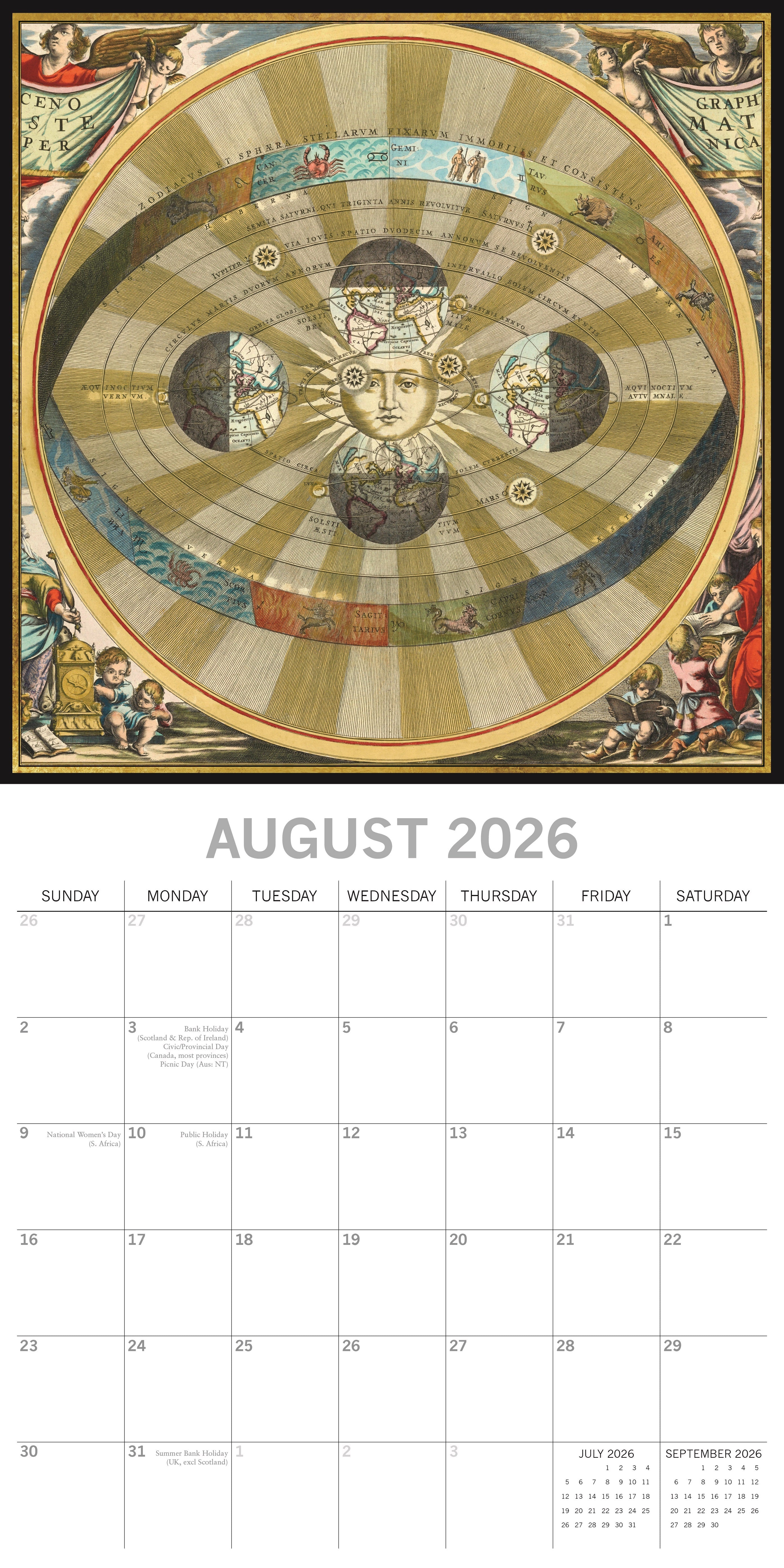 2026 Celestial - Square Wall Calendar