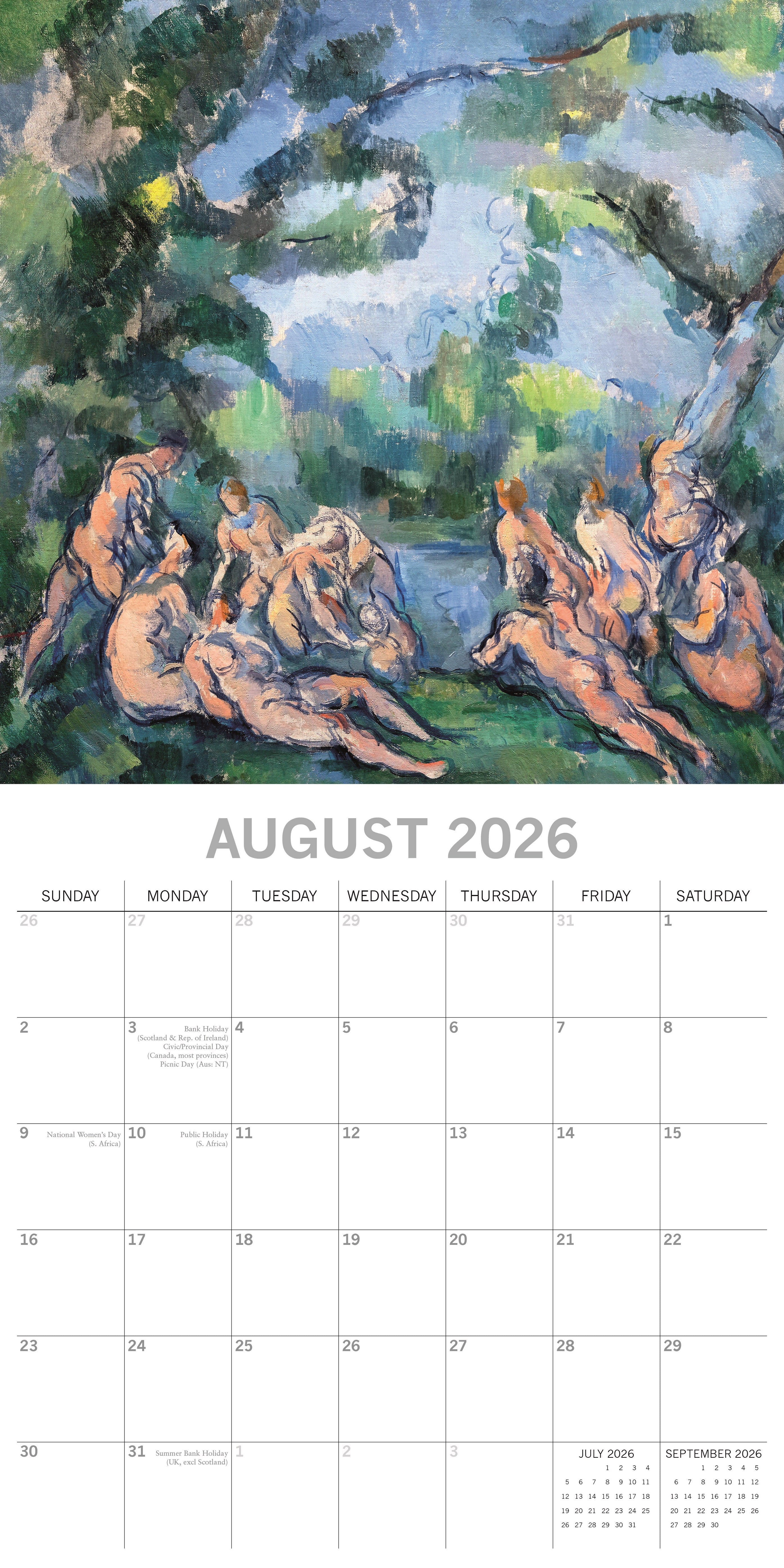 2026 Cezanne - Square Wall Calendar