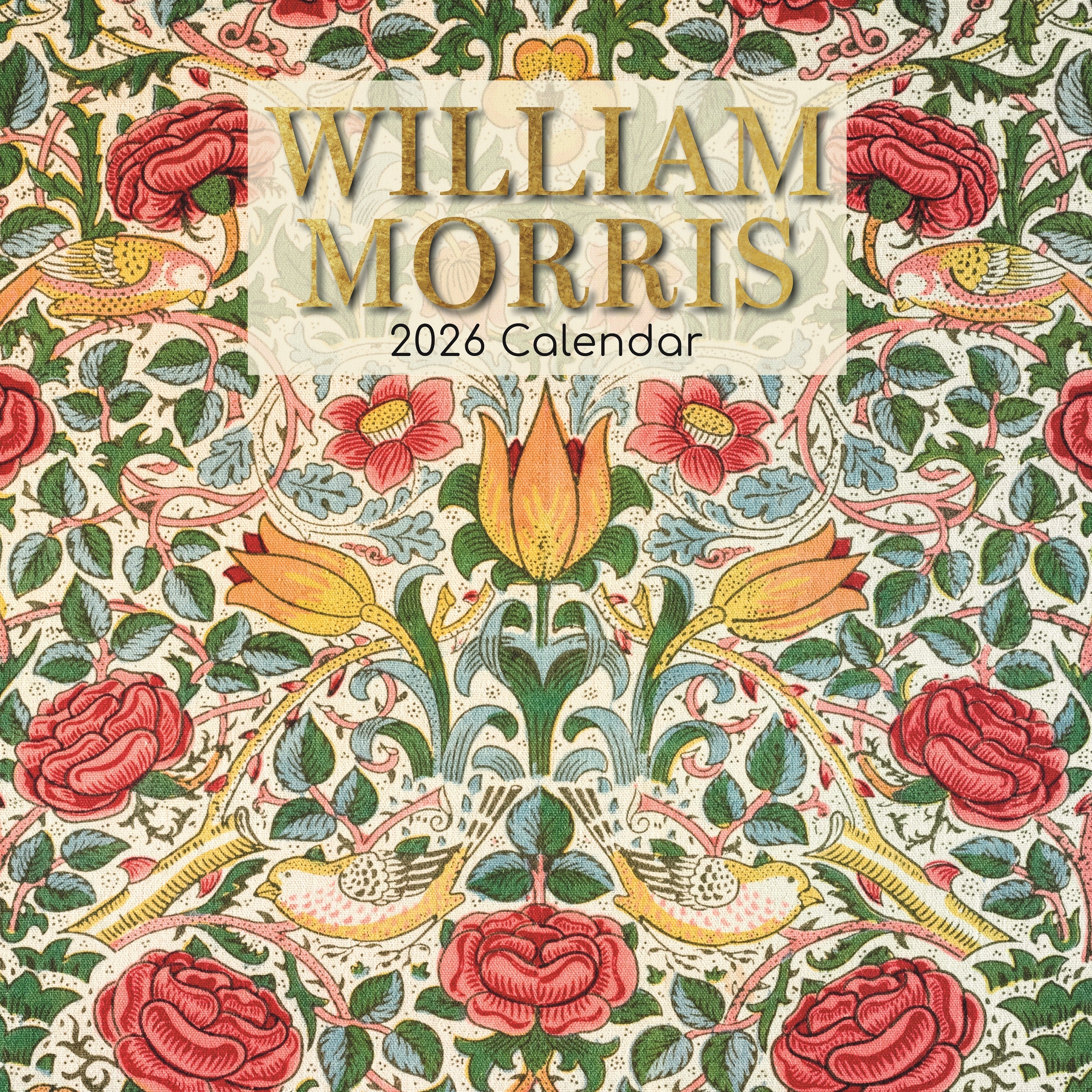 2026 William Morris - Square Wall Calendar