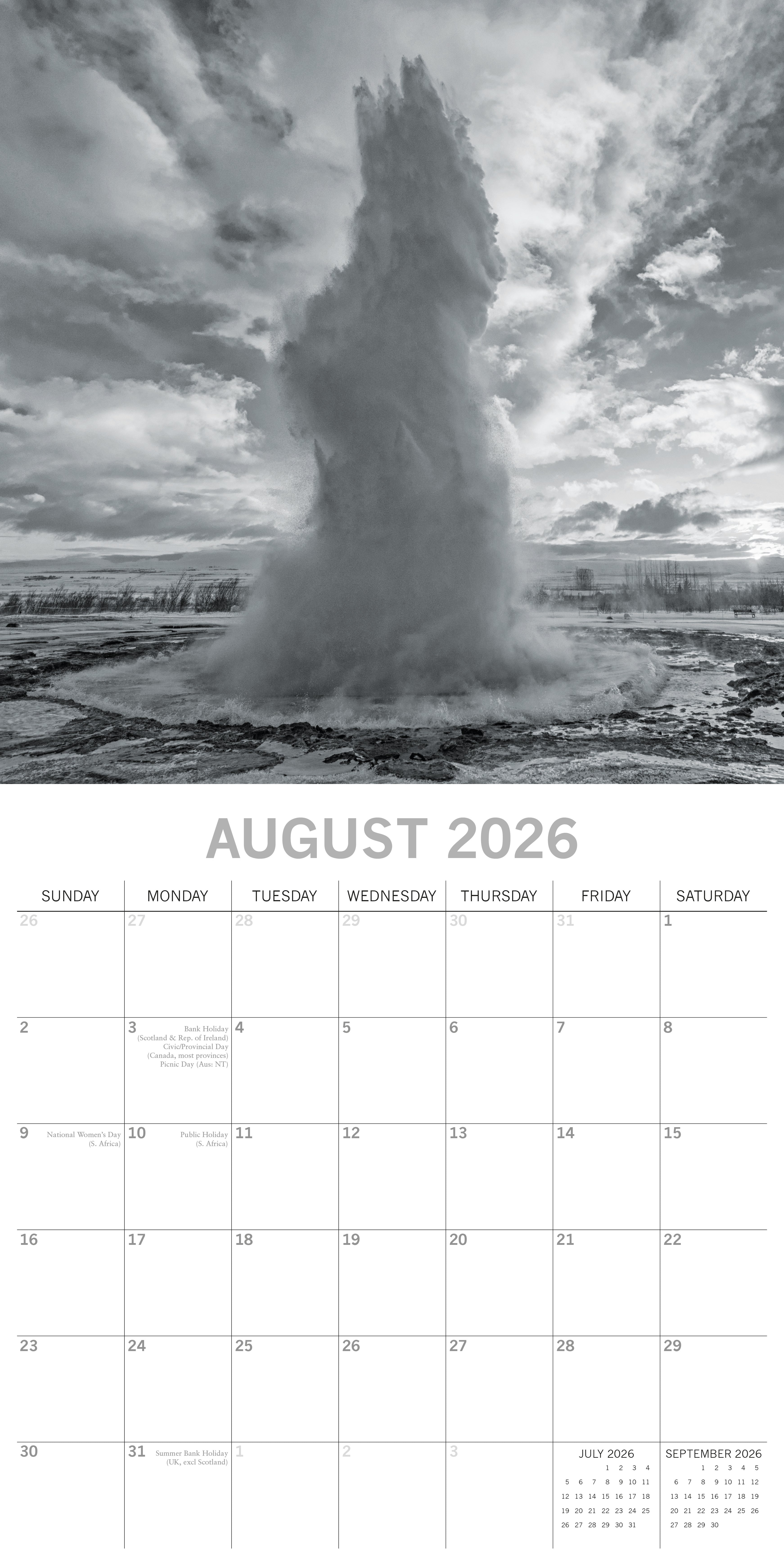 2026 Forces of Nature - Square Wall Calendar