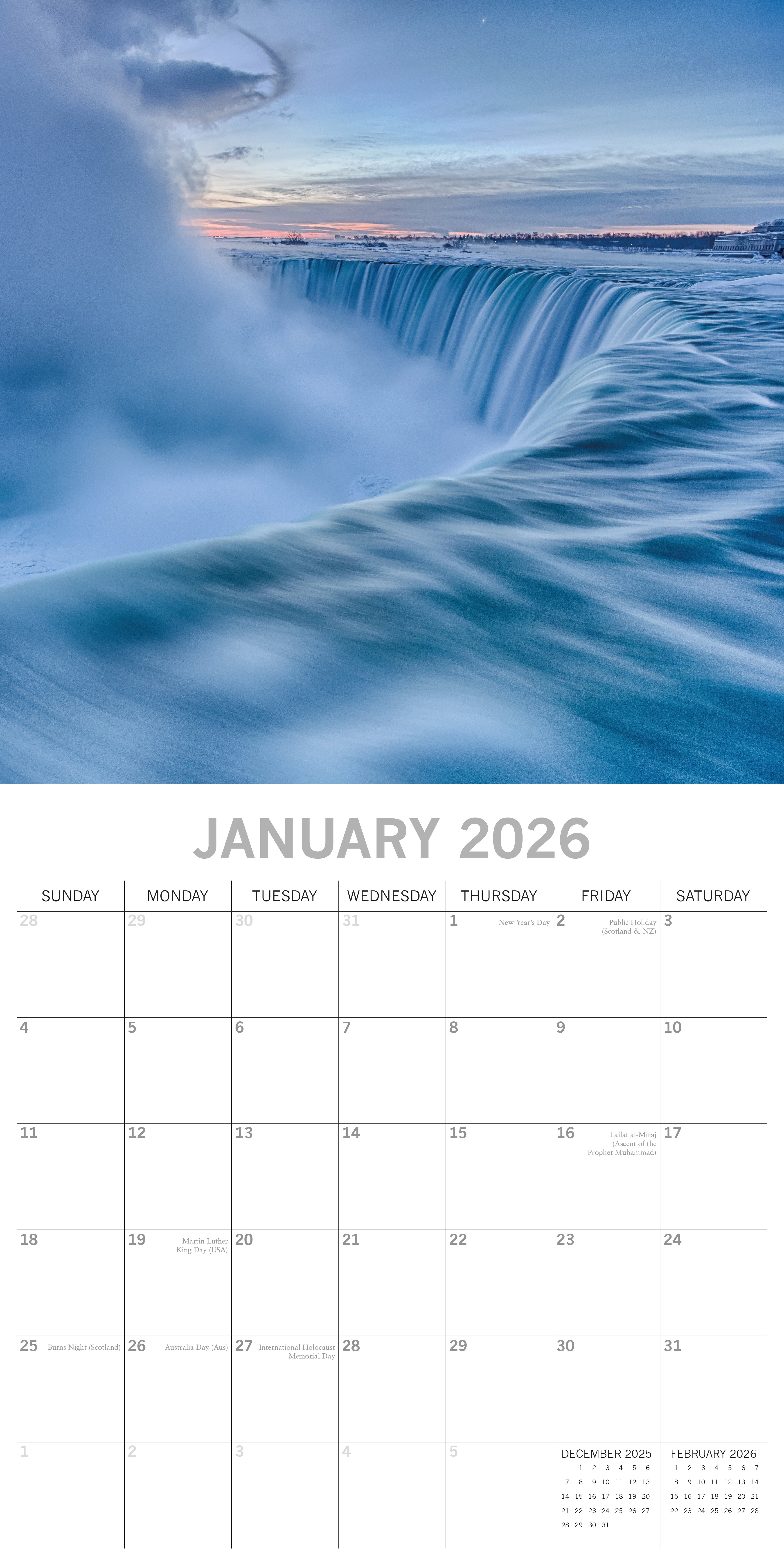 2026 Natural Wonders - Square Wall Calendar