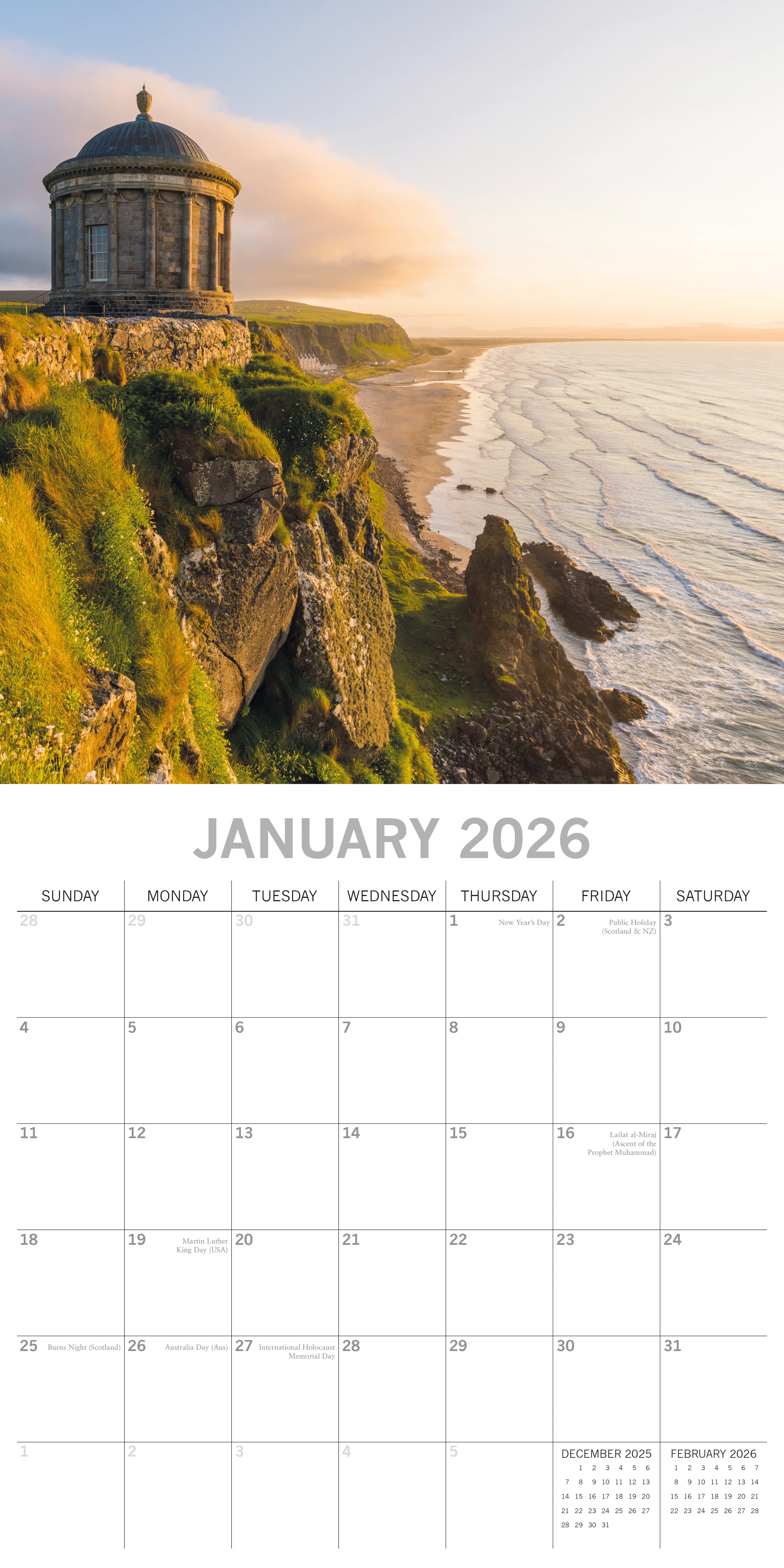 2026 Ireland - Square Wall Calendar