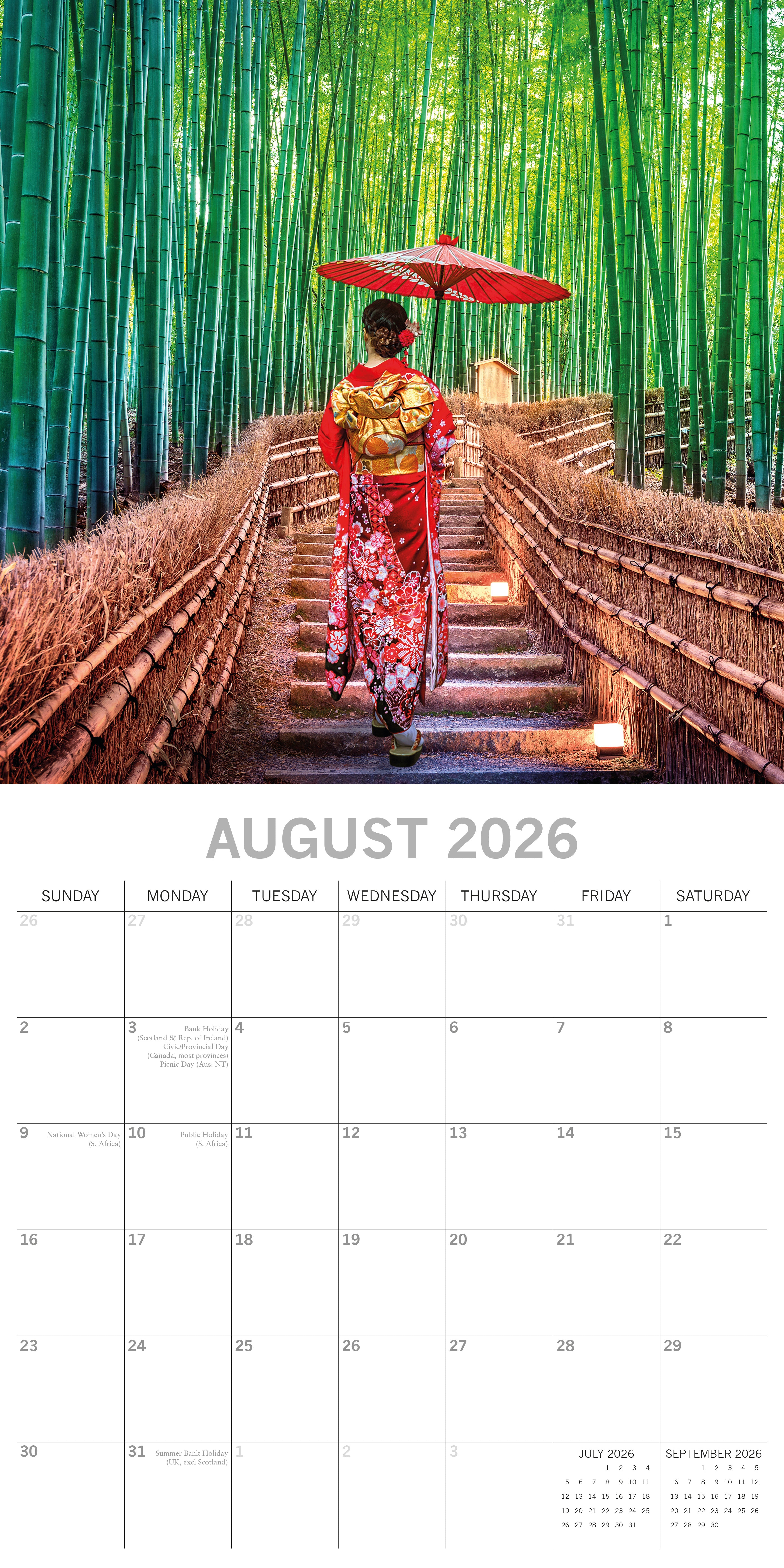 2026 Japan - Square Wall Calendar