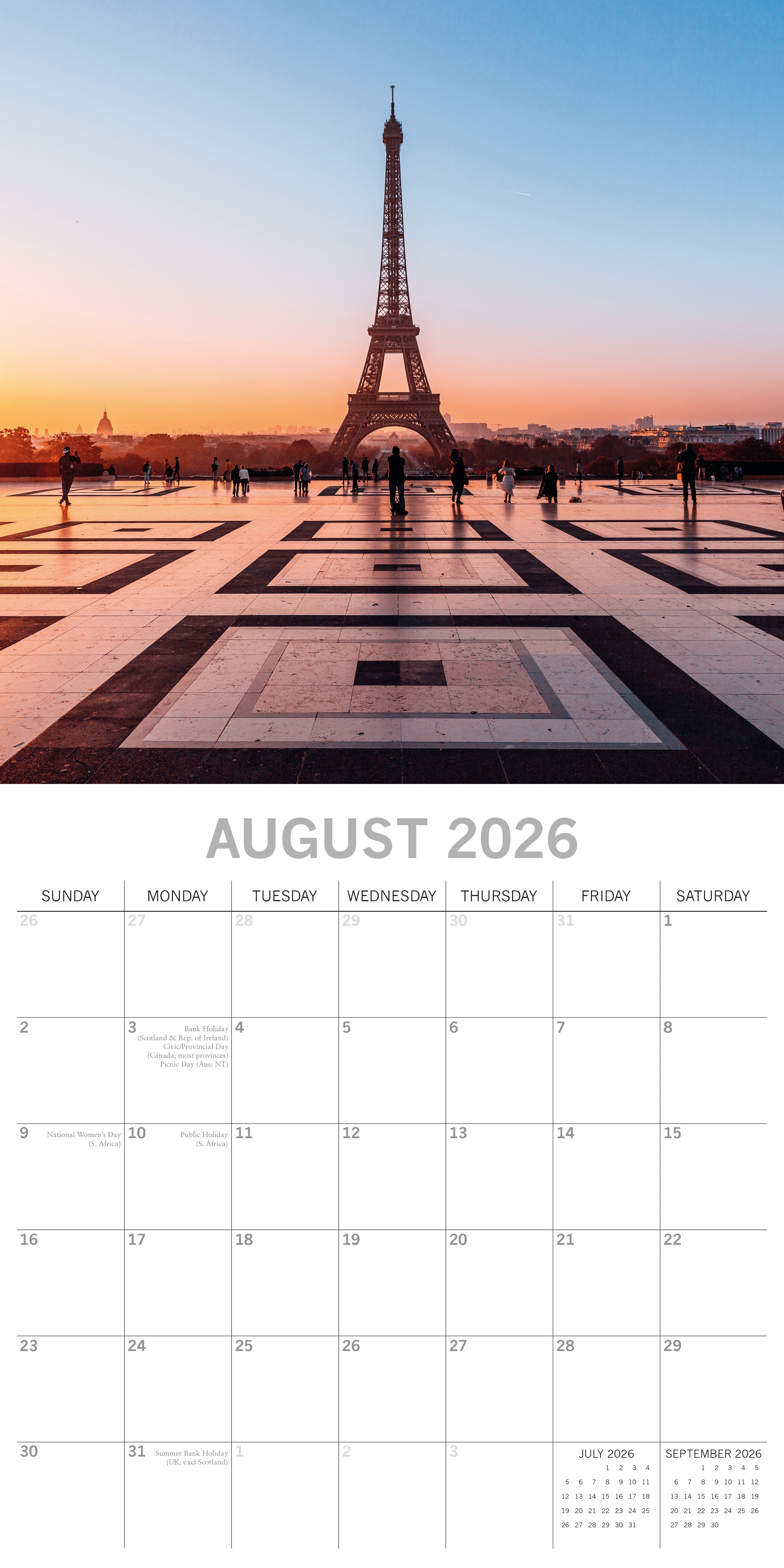 2026 Paris - Square Wall Calendar