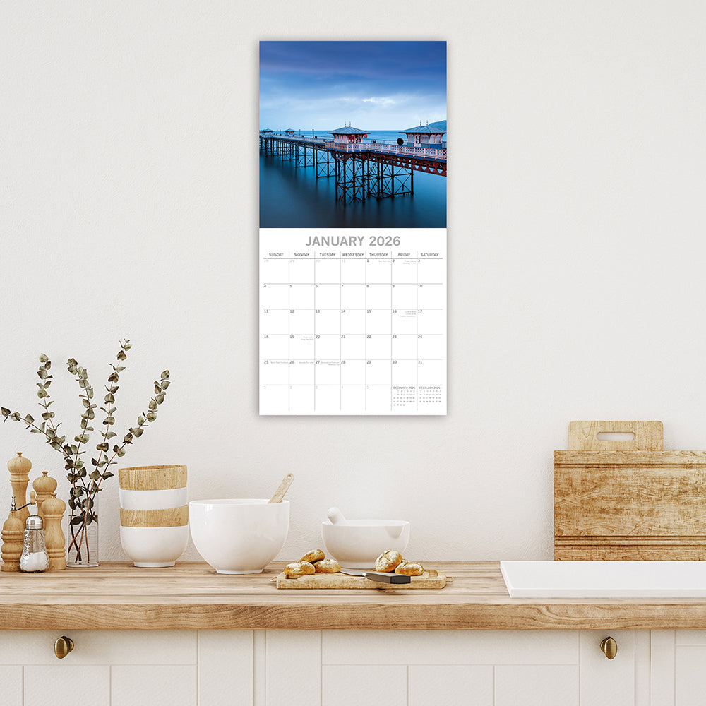 2026 Wales - Square Wall Calendar