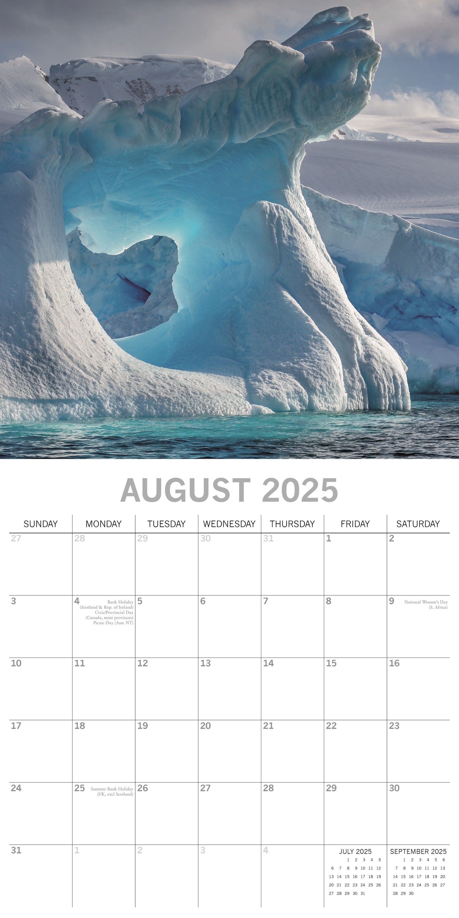 2025 Antarctica - Square Wall Calendar