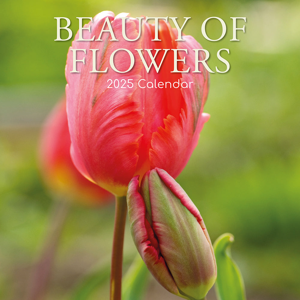 2025 Beauty of Flowers - Square Wall Calendar