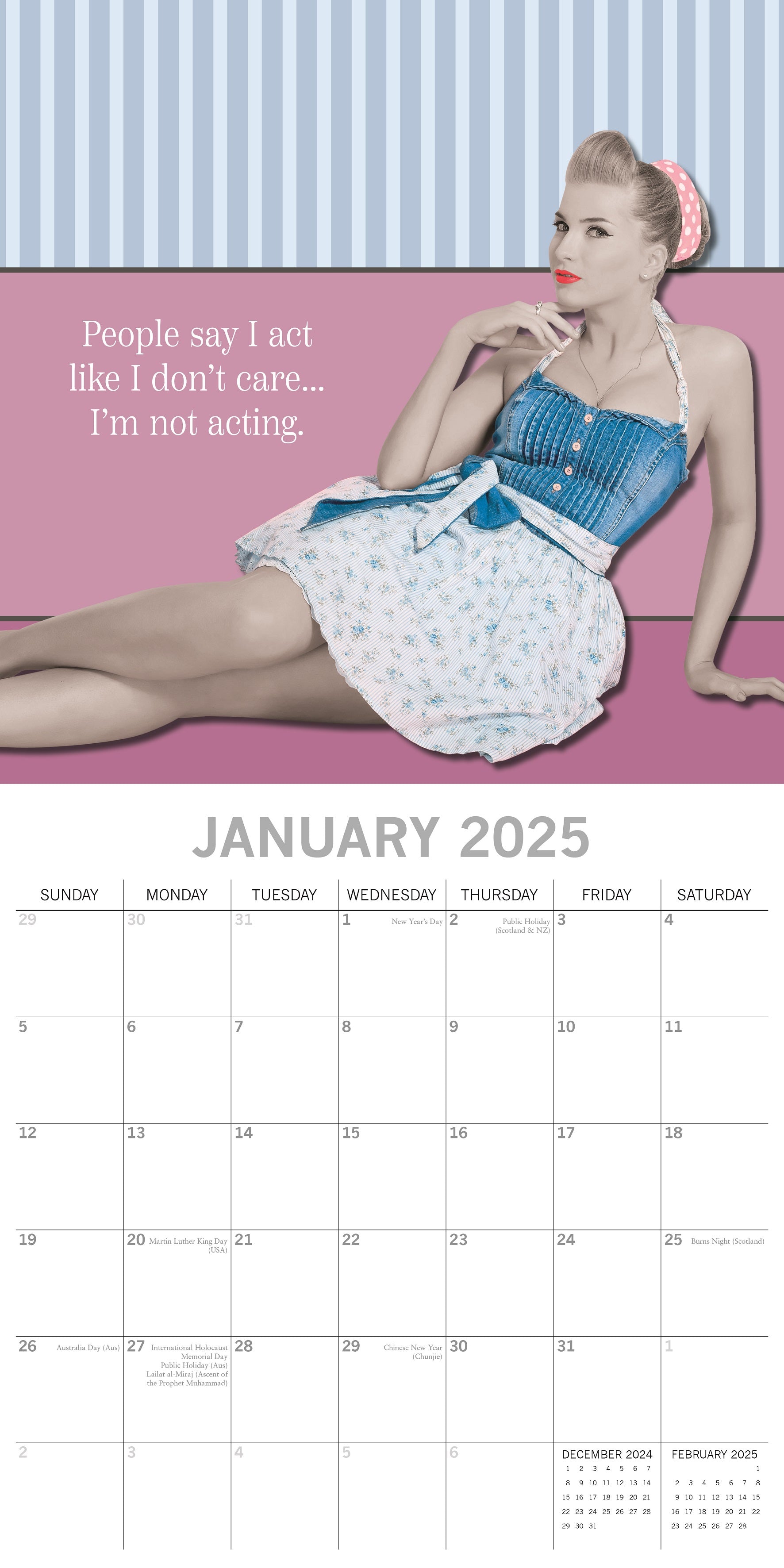 2025 Bitchy Talk - Square Wall Calendar