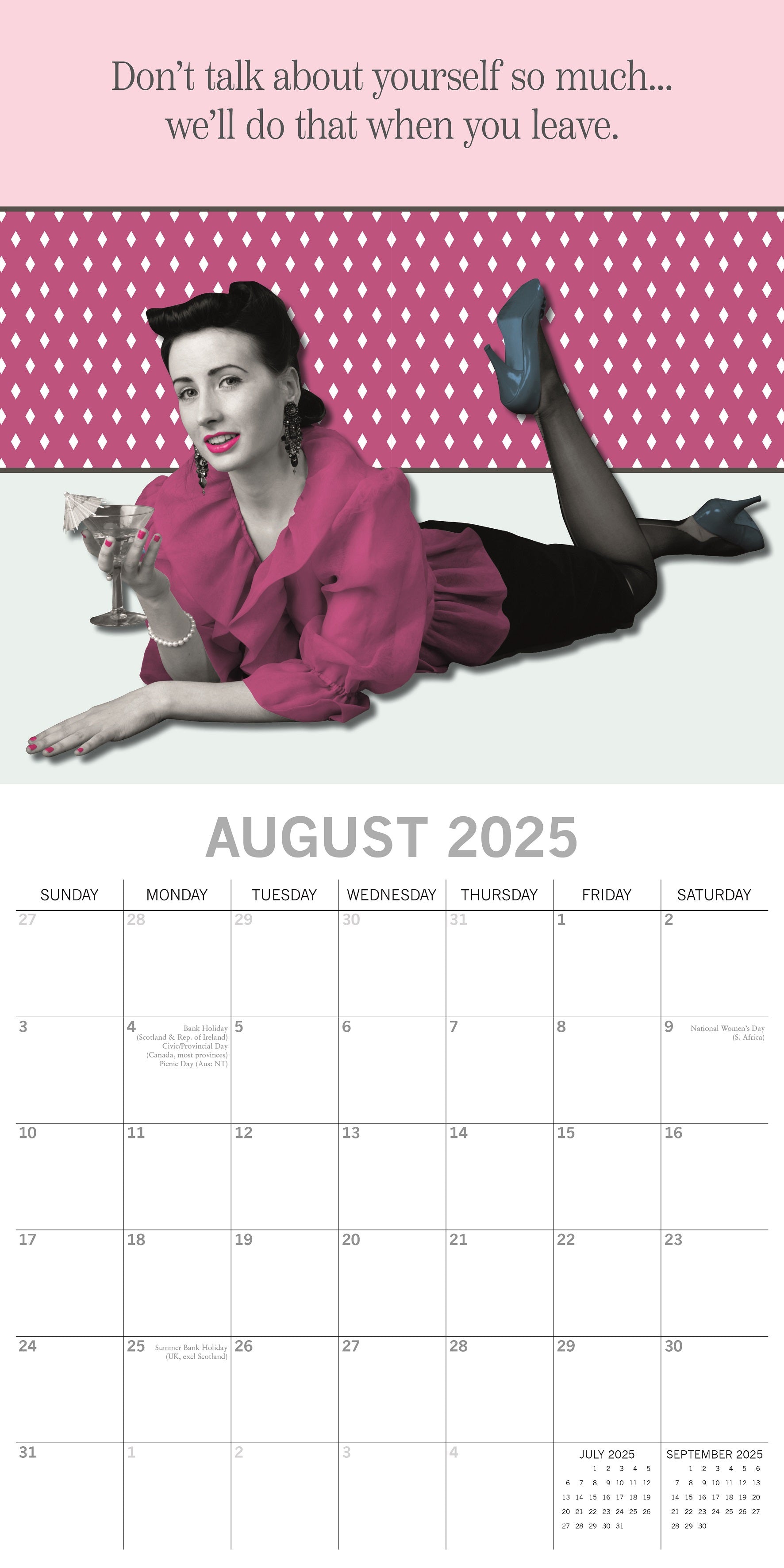 2025 Bitchy Talk - Square Wall Calendar