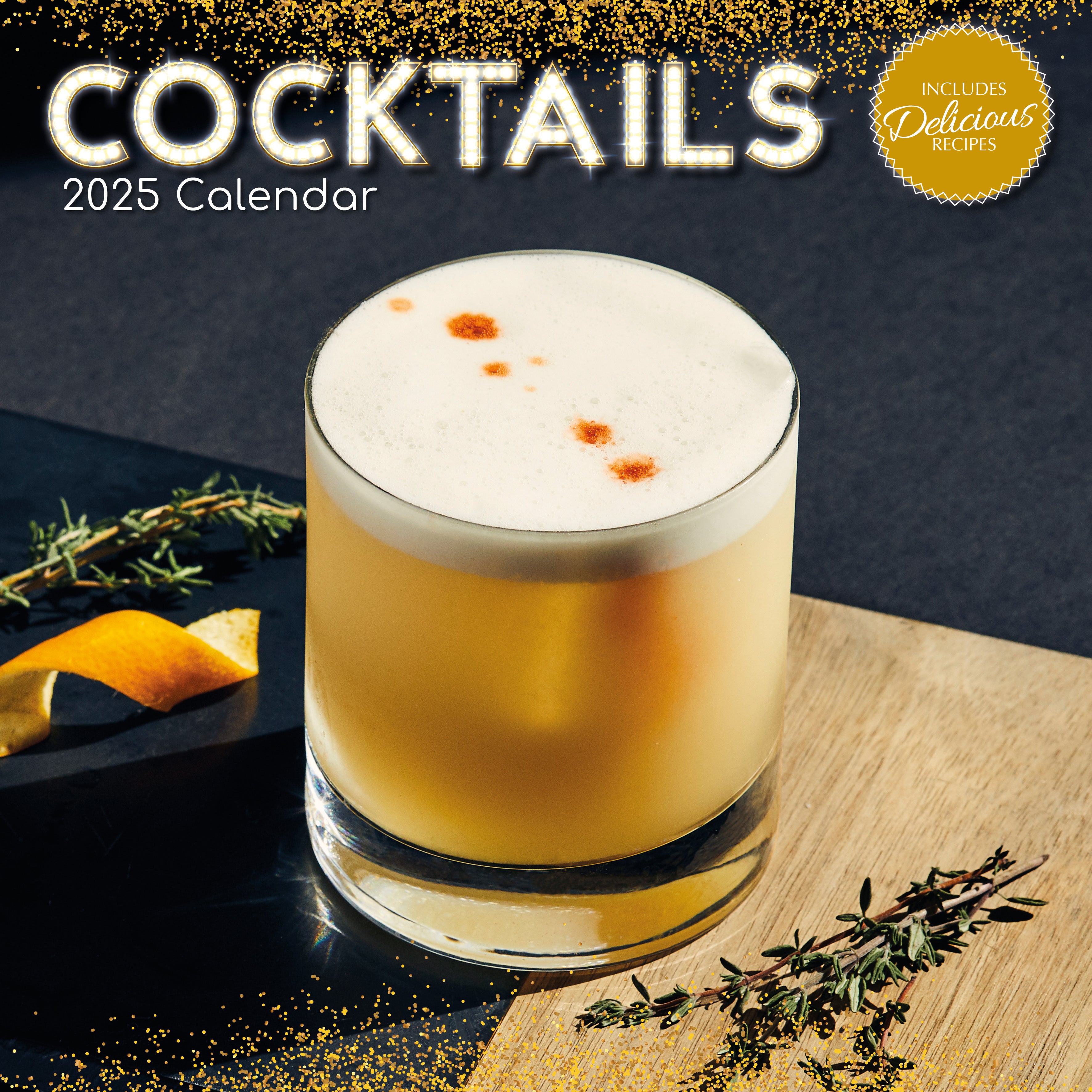 2025 Cocktails - Square Wall Calendar
