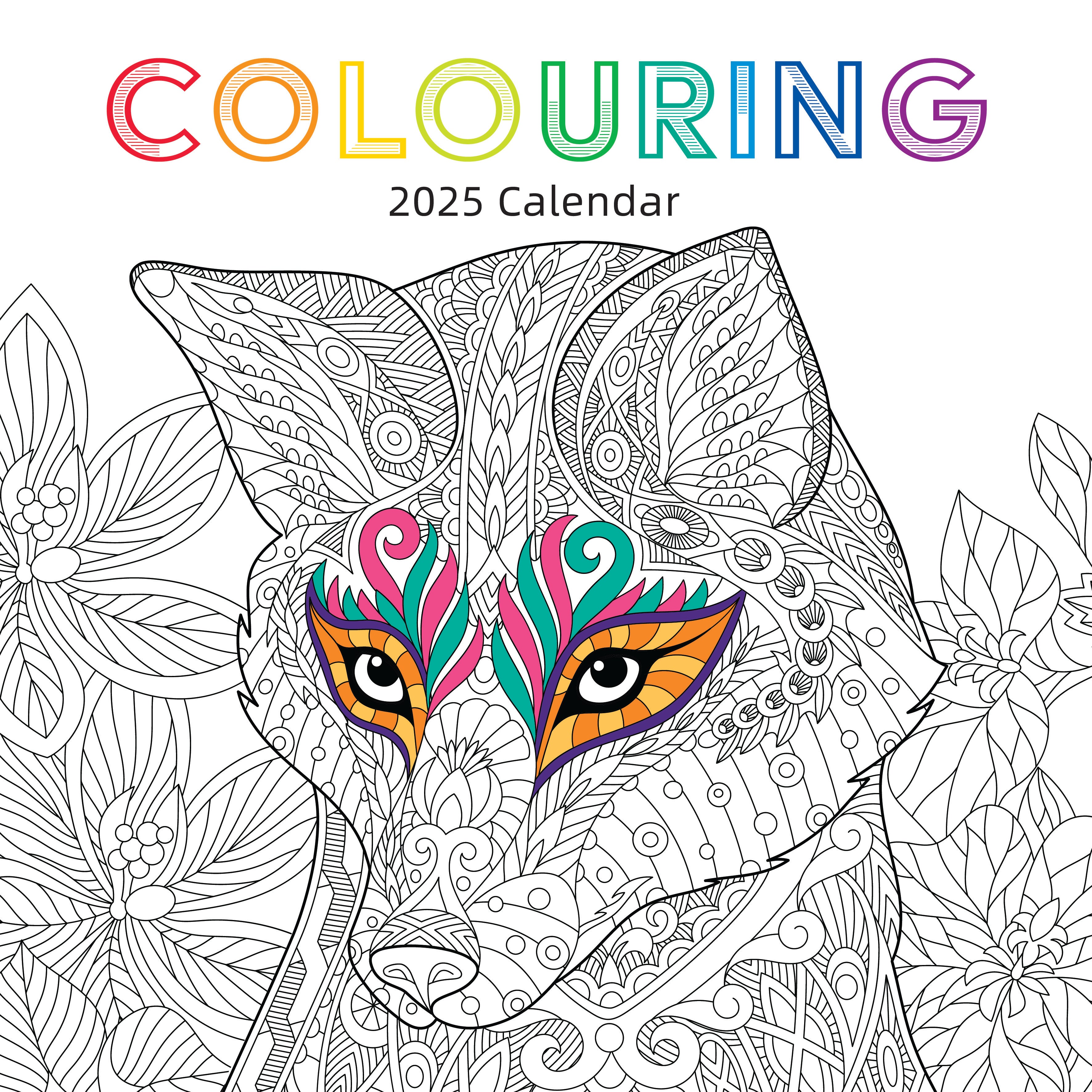 2025 Colouring - Square Wall Calendar