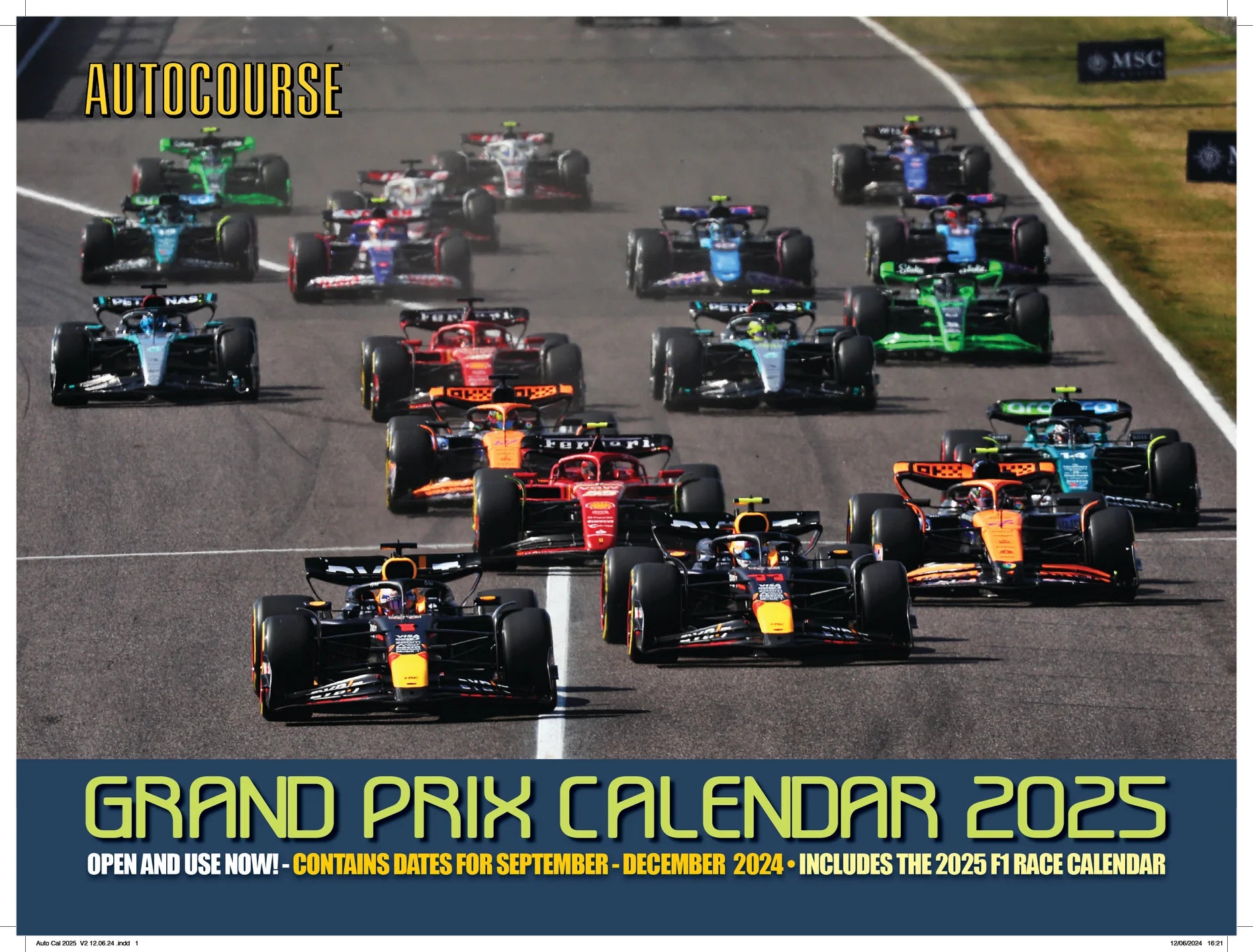 2025 Autocourse Grand Prix - Deluxe Wall Calendar