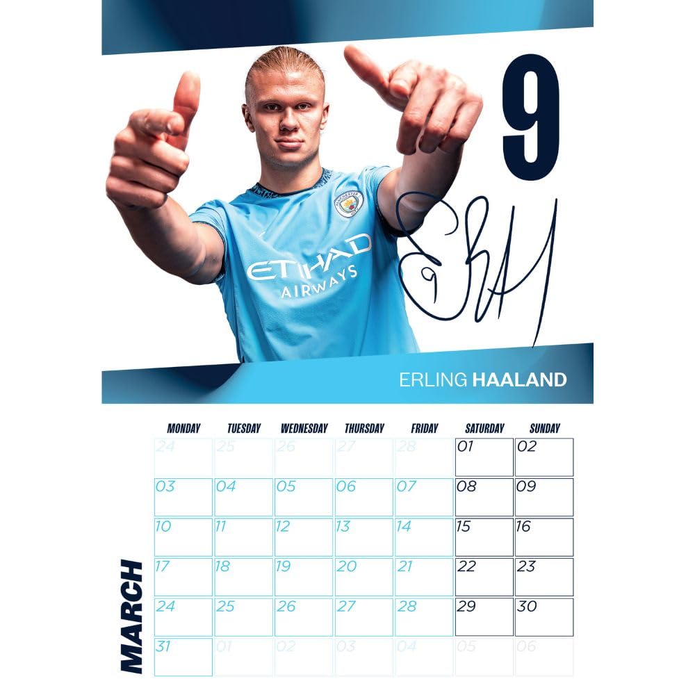 2025 Manchester City Fc - A3 Wall Calendar