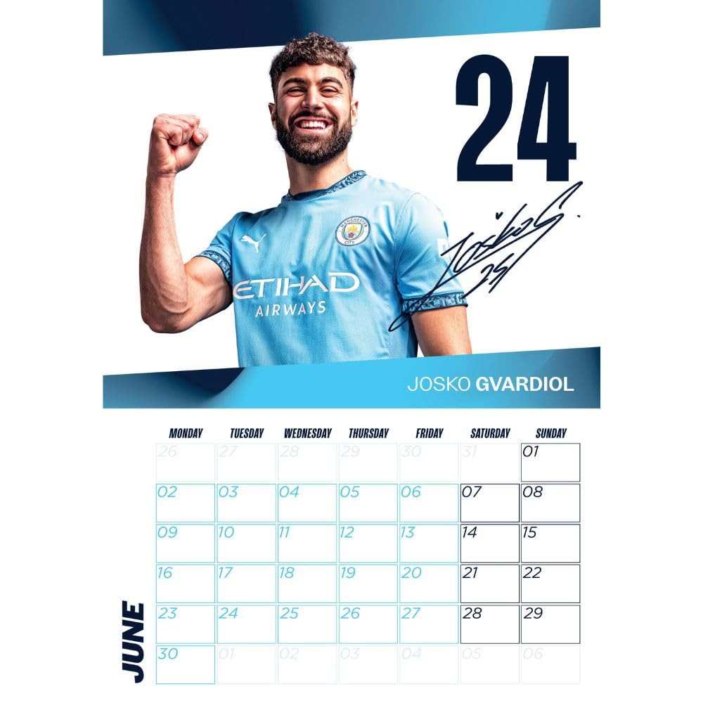 2025 Manchester City Fc - A3 Wall Calendar