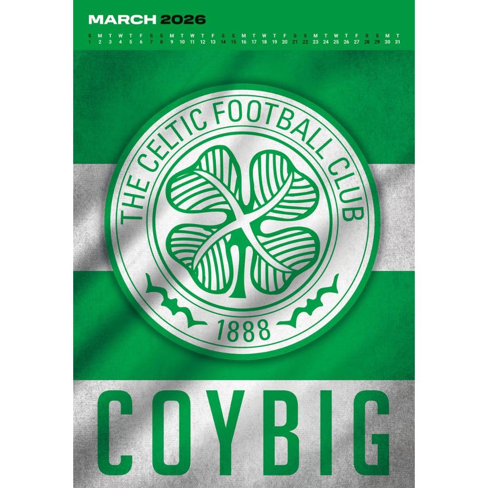 2026 Celtic FC - A3 Deluxe Wall Calendar