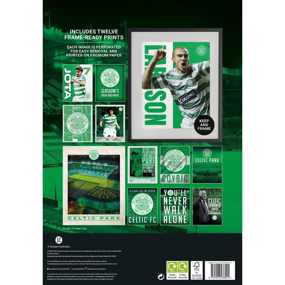 2026 Celtic FC - A3 Deluxe Wall Calendar