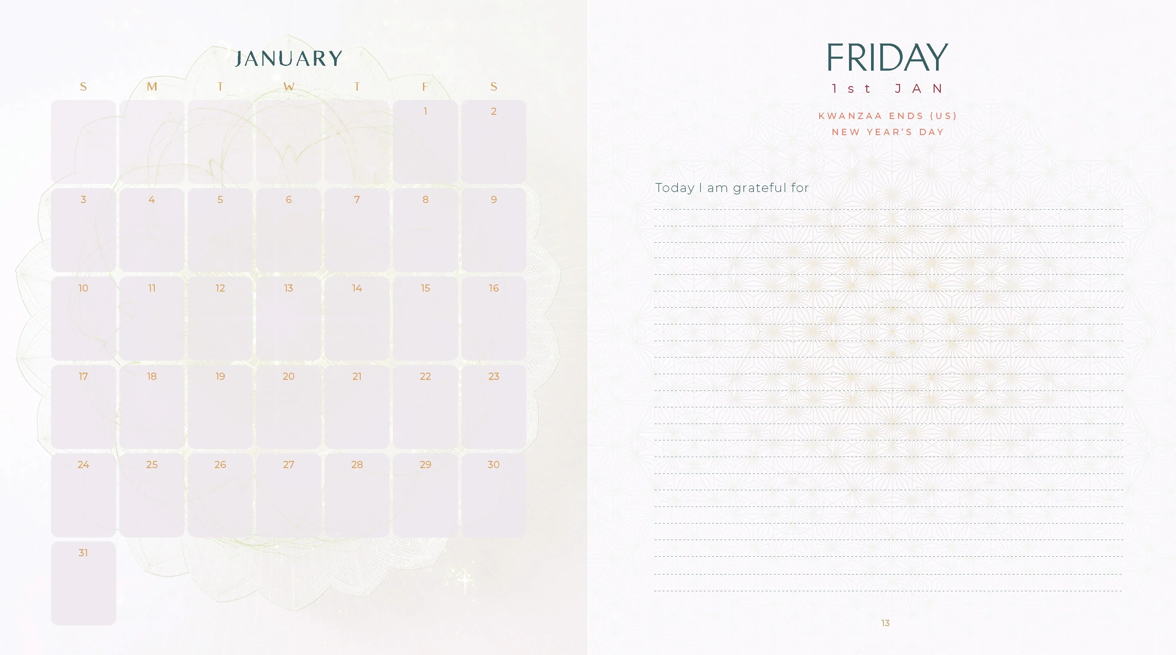 2027 Gratitude - Daily Page-A-Day Diary/Planner