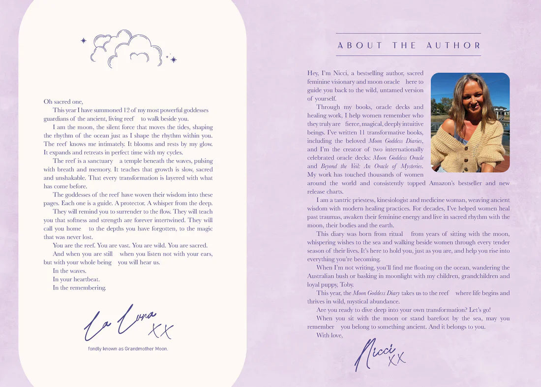 2027 Moon Goddess Diary - Southern Hemisphere - Weekly Diary/Planner