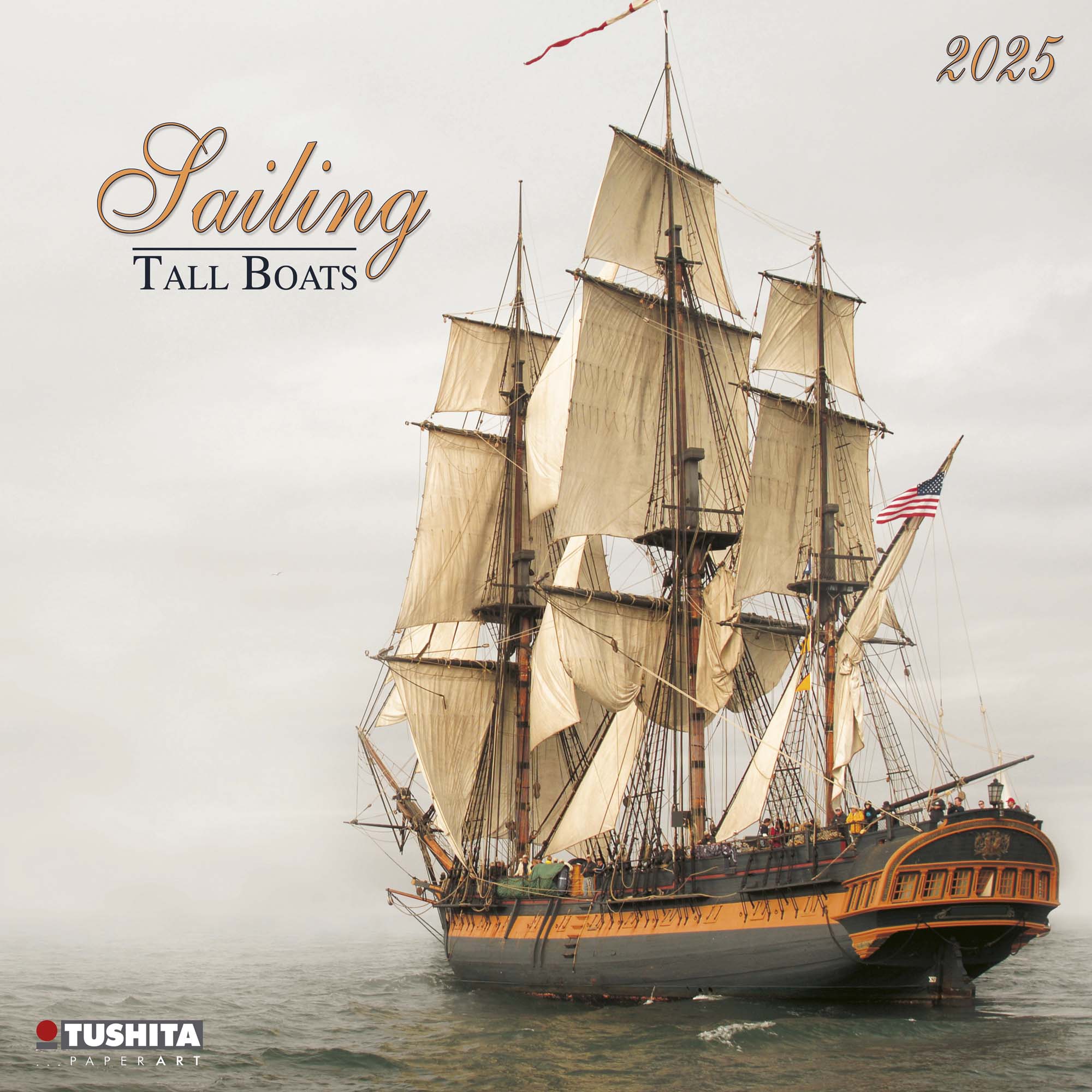 2025 Sailing Tall Boats - Square Wall Calendar