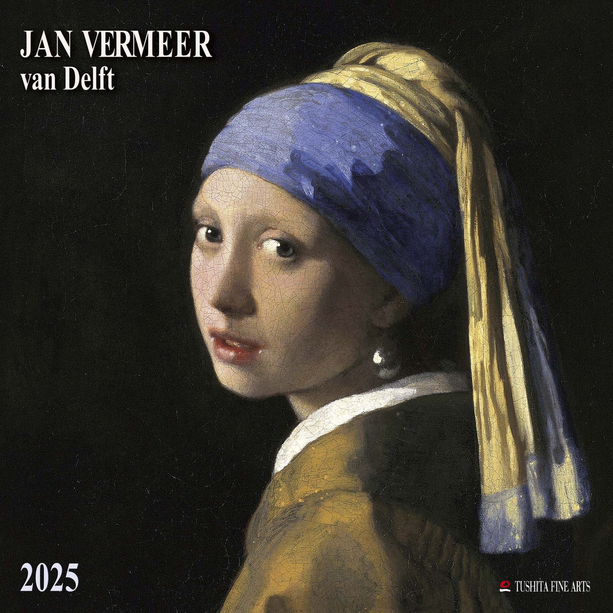 2025 Jan Vermeer van Delft - Square Wall Calendar