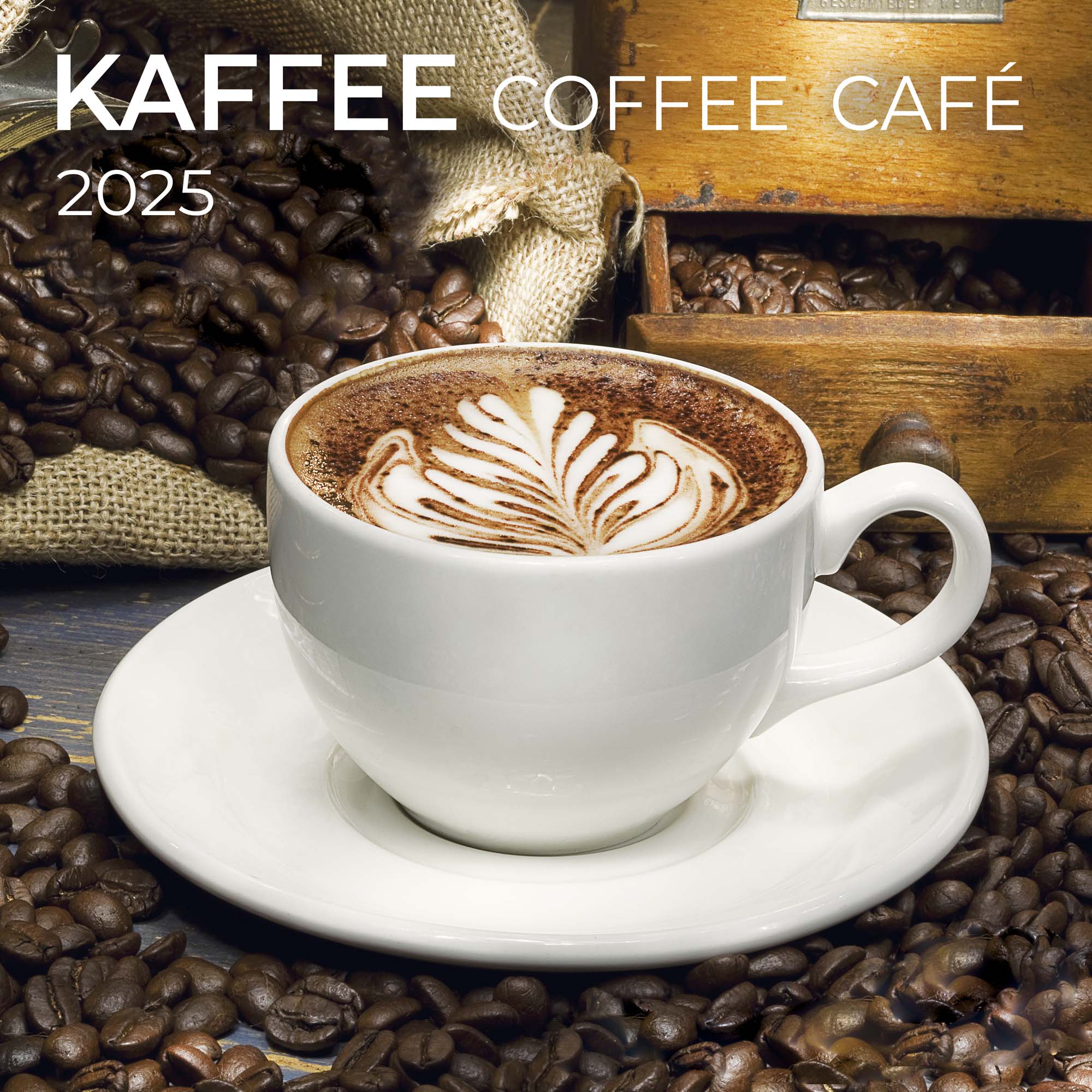 2025 Kaffee Coffee Caf� - Square Wall Calendar