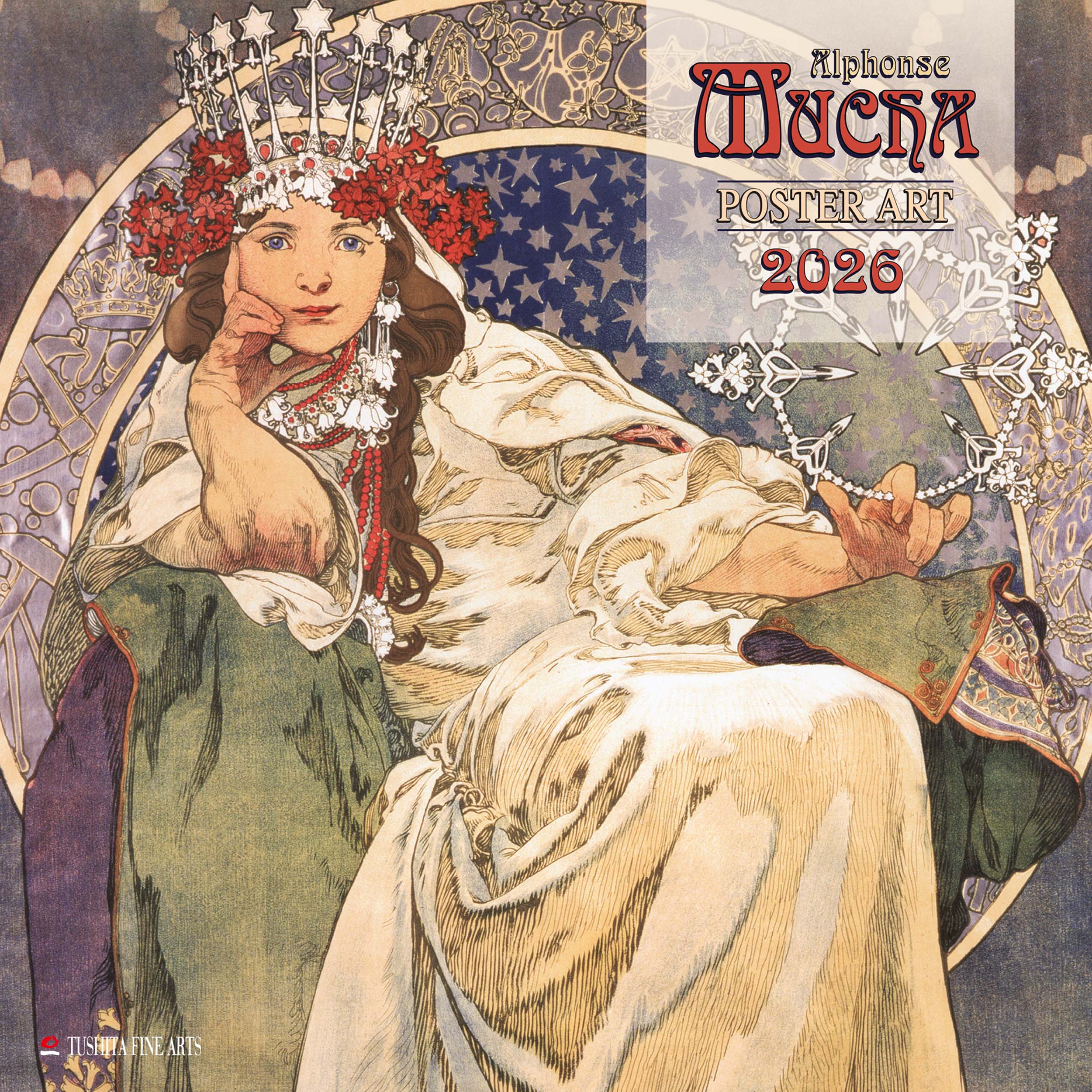 2026 Alphonse Mucha - Square Wall Calendar