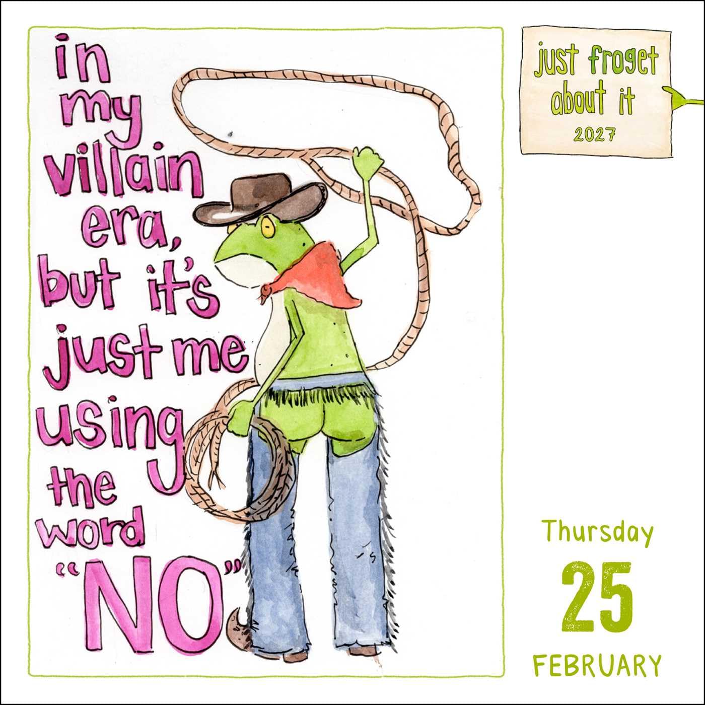2027 Just Froget About it - Daily Boxed Page-A-Day Calendar