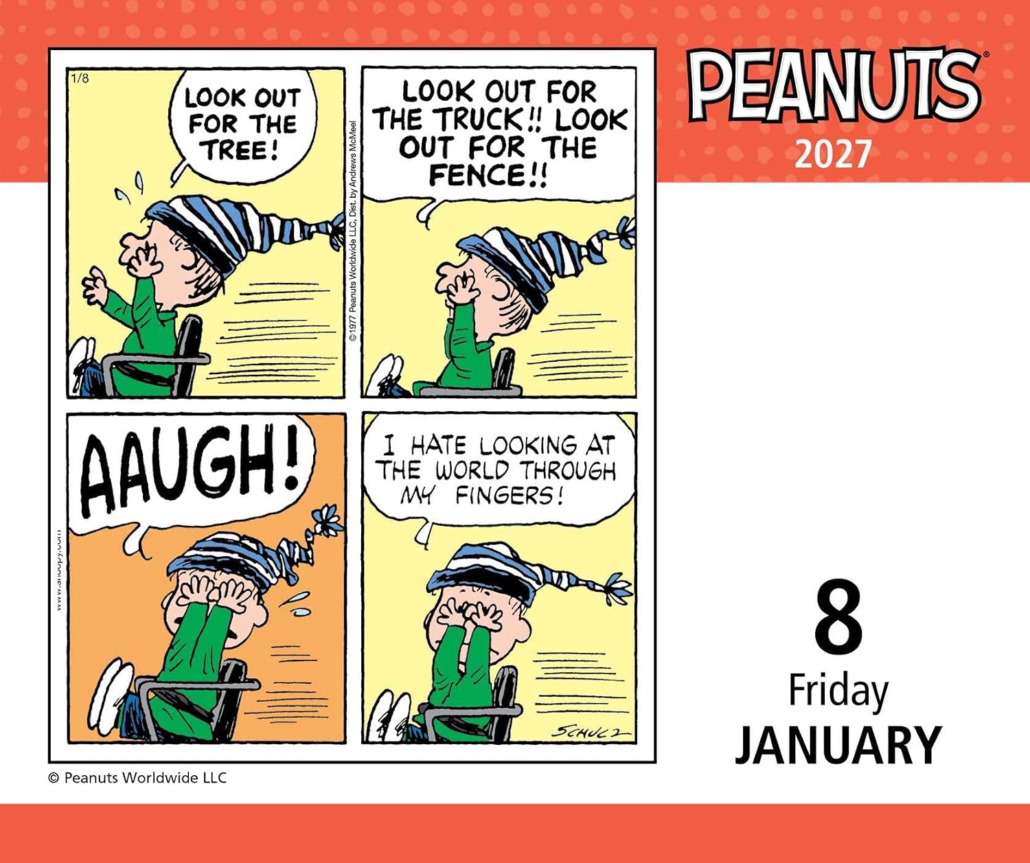 2027 Peanuts - Daily Boxed Page-A-Day Calendar