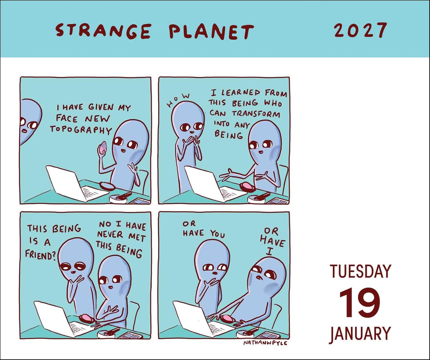2027 Strange Planet - Daily Boxed Page-A-Day Calendar