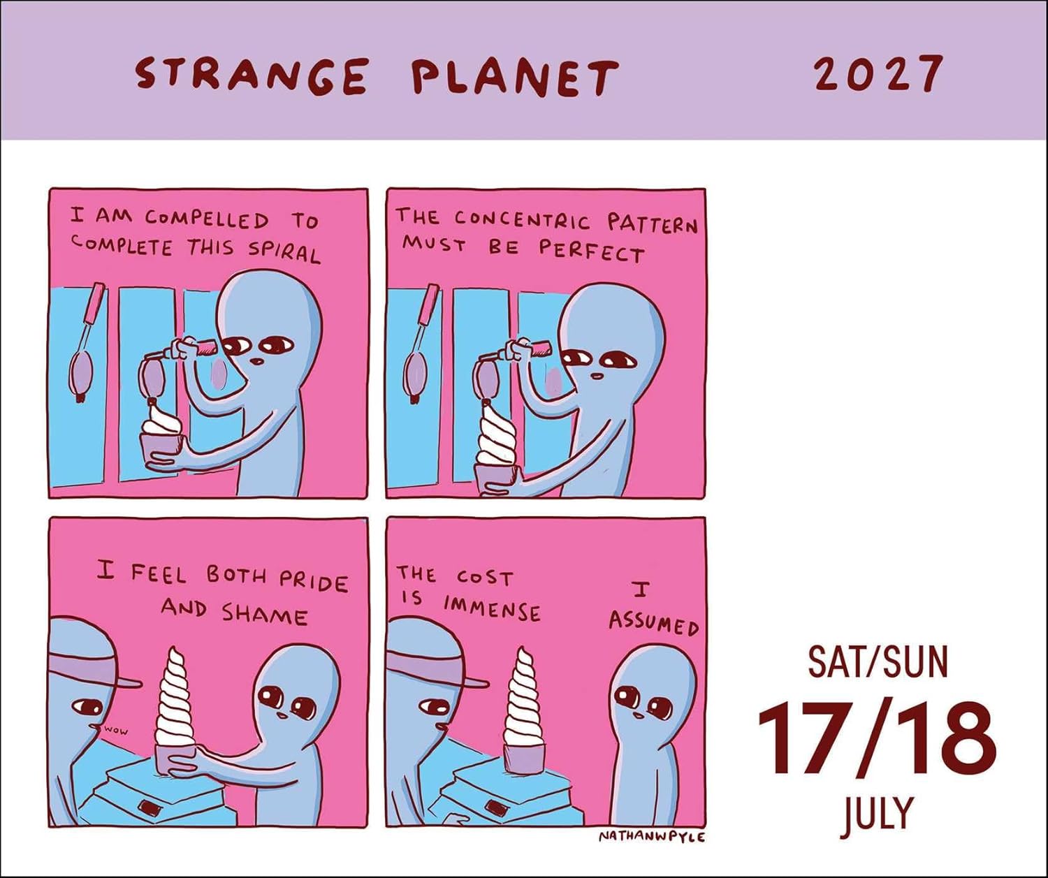 2027 Strange Planet - Daily Boxed Page-A-Day Calendar