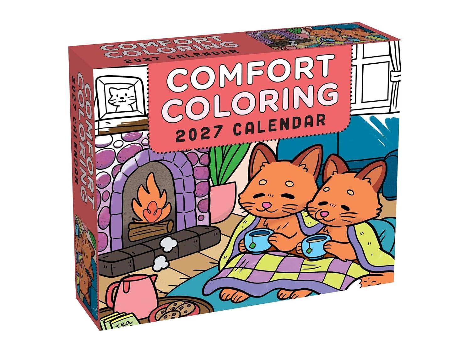 2027 Comfort Coloring - Daily Boxed Page-A-Day Calendar