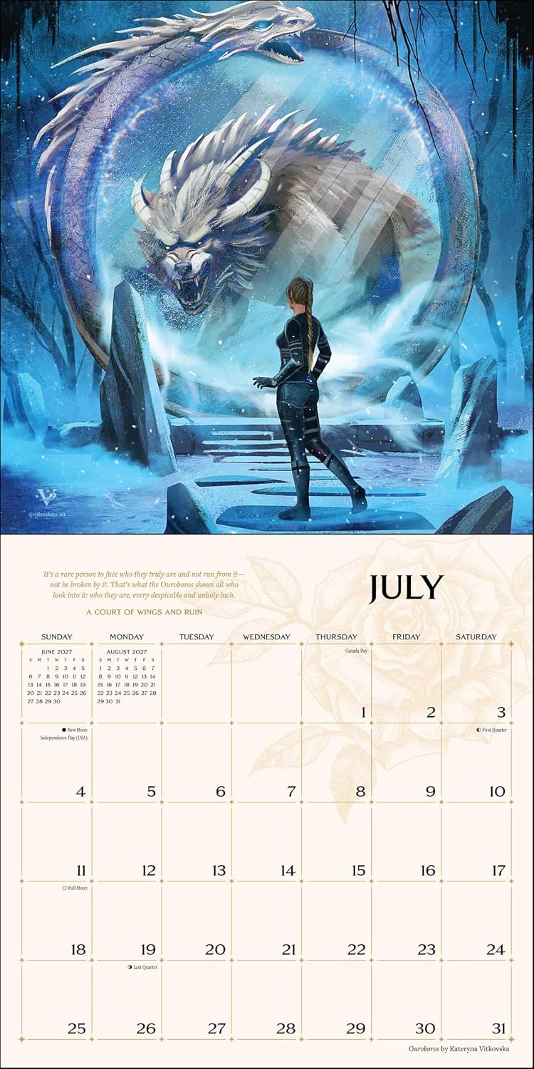 2027 Court of Thorns and Roses Fan Art - Square Wall Calendar