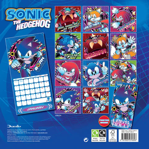 2024 Sonic The Hedgehog Square Calendar  SOLD OUT