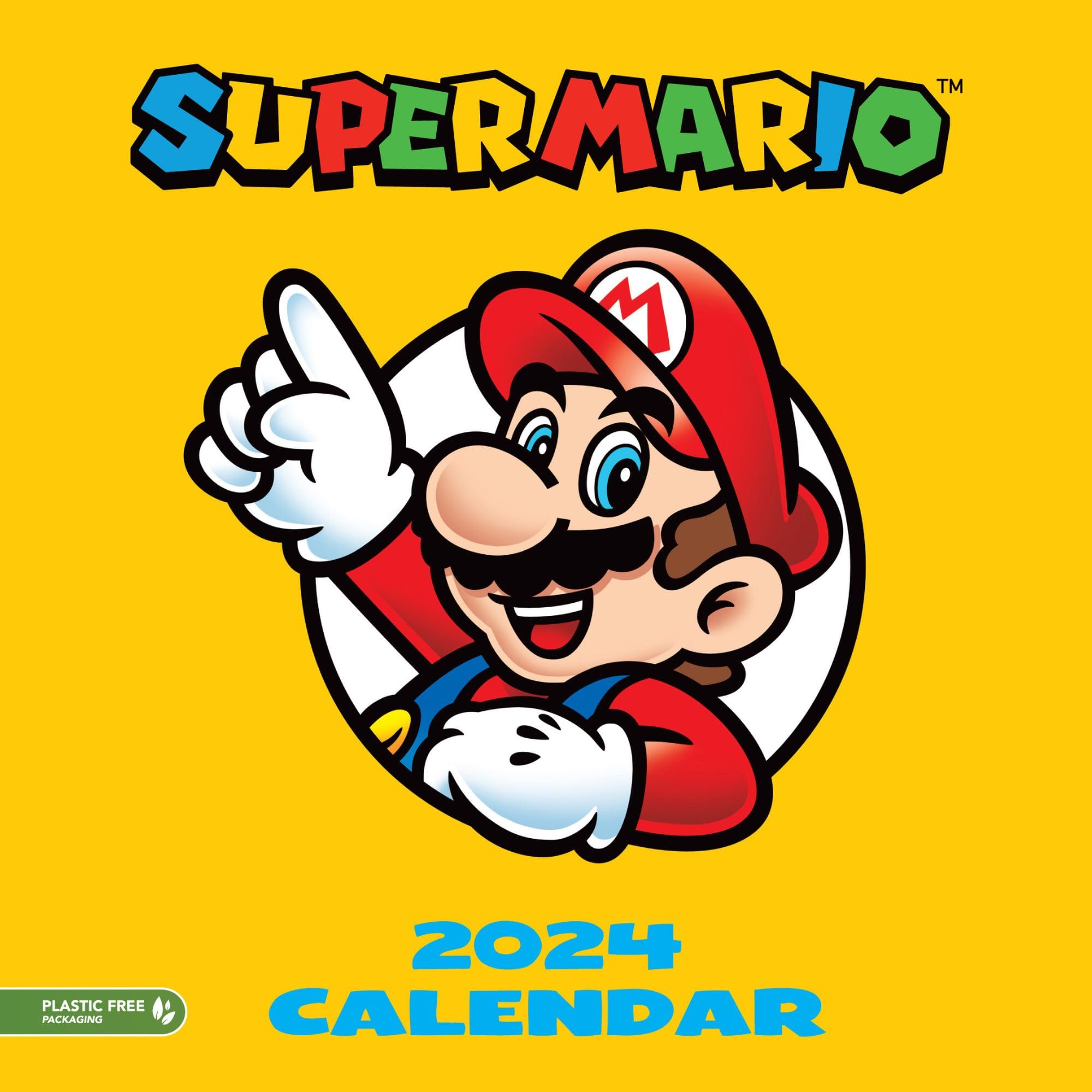 2024 Super Mario Square Wall Calendar