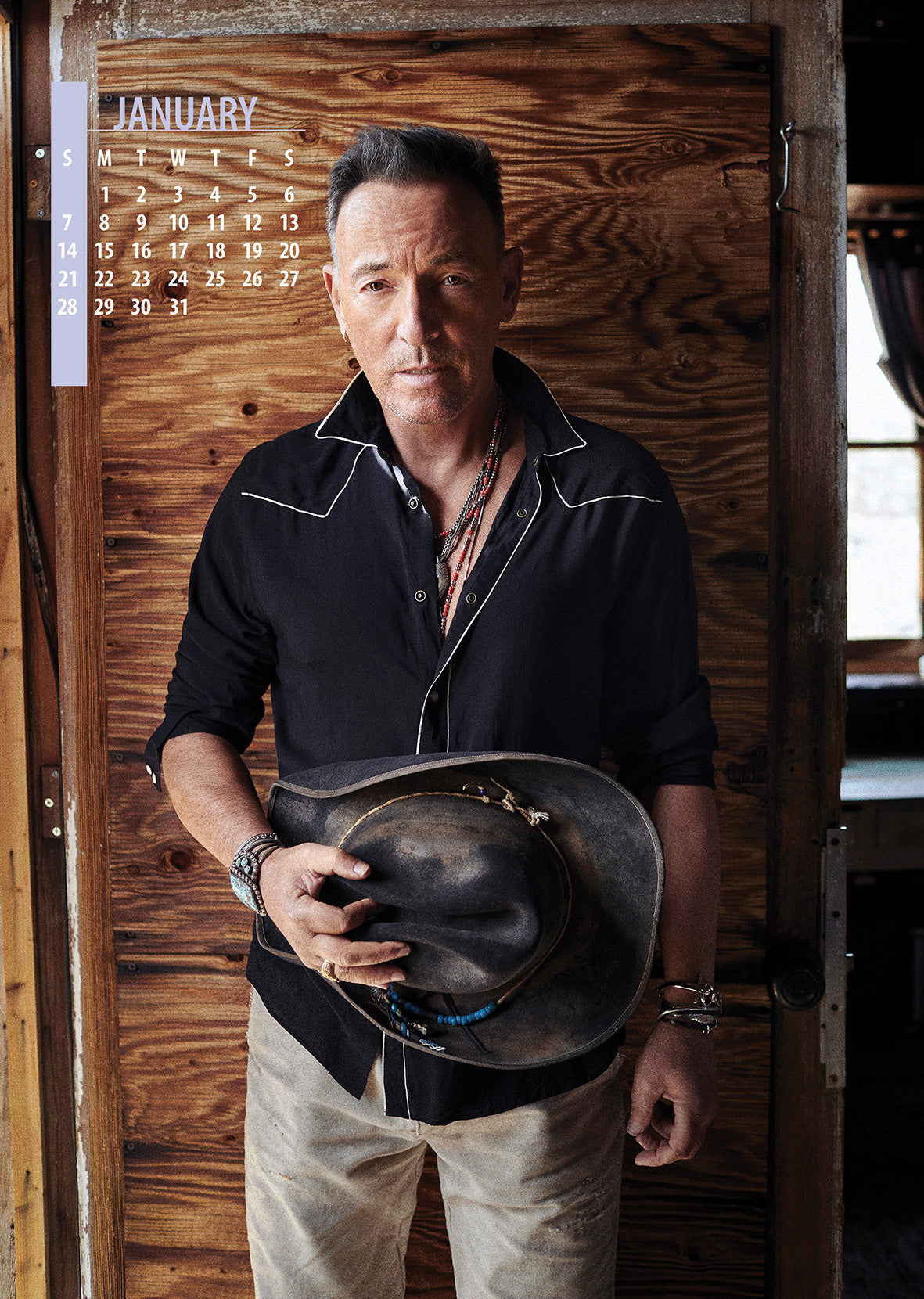 2024 Bruce Springsteen - A3 Wall Calendar